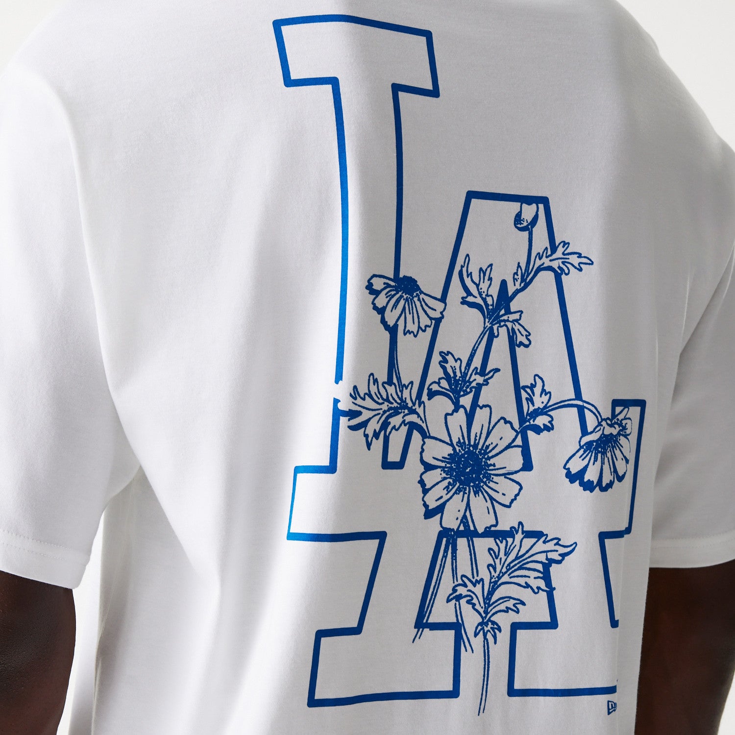 New Era - MLB FLORAL Graphic - Oversize Tee - Los Angeles Dodgers - White - Headz Up 