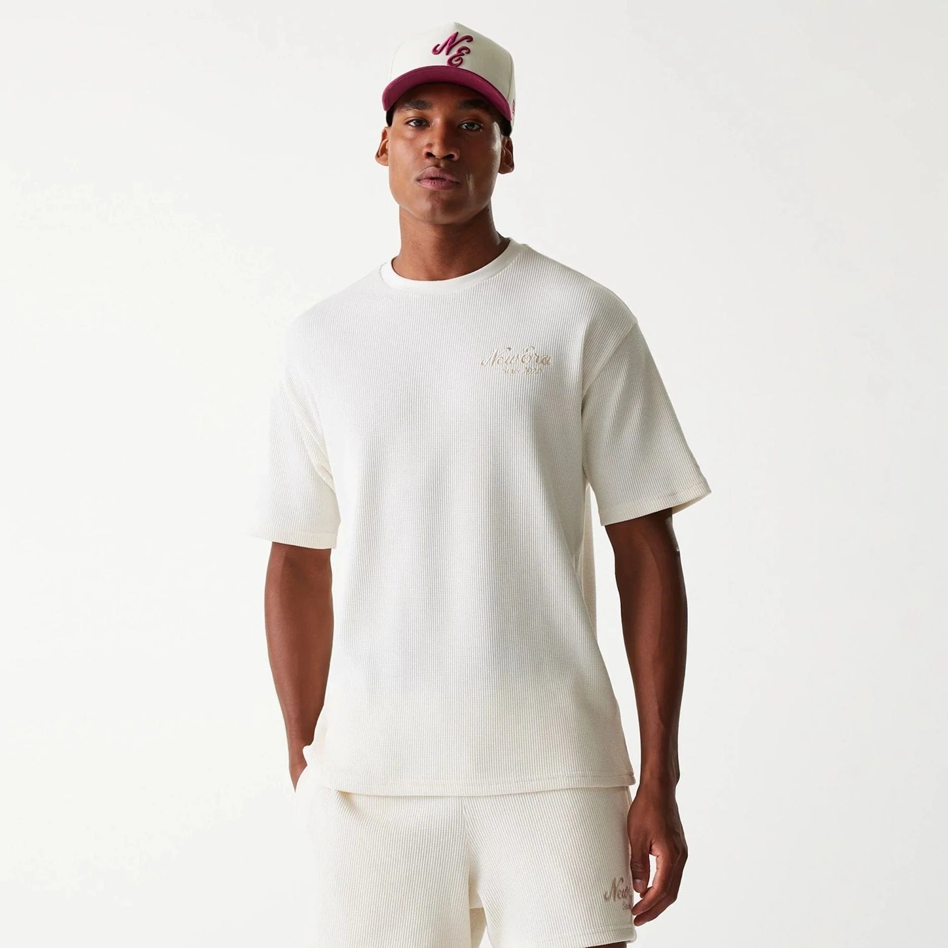 New Era - NE WAFFLE Tee - Off White - Headz Up 