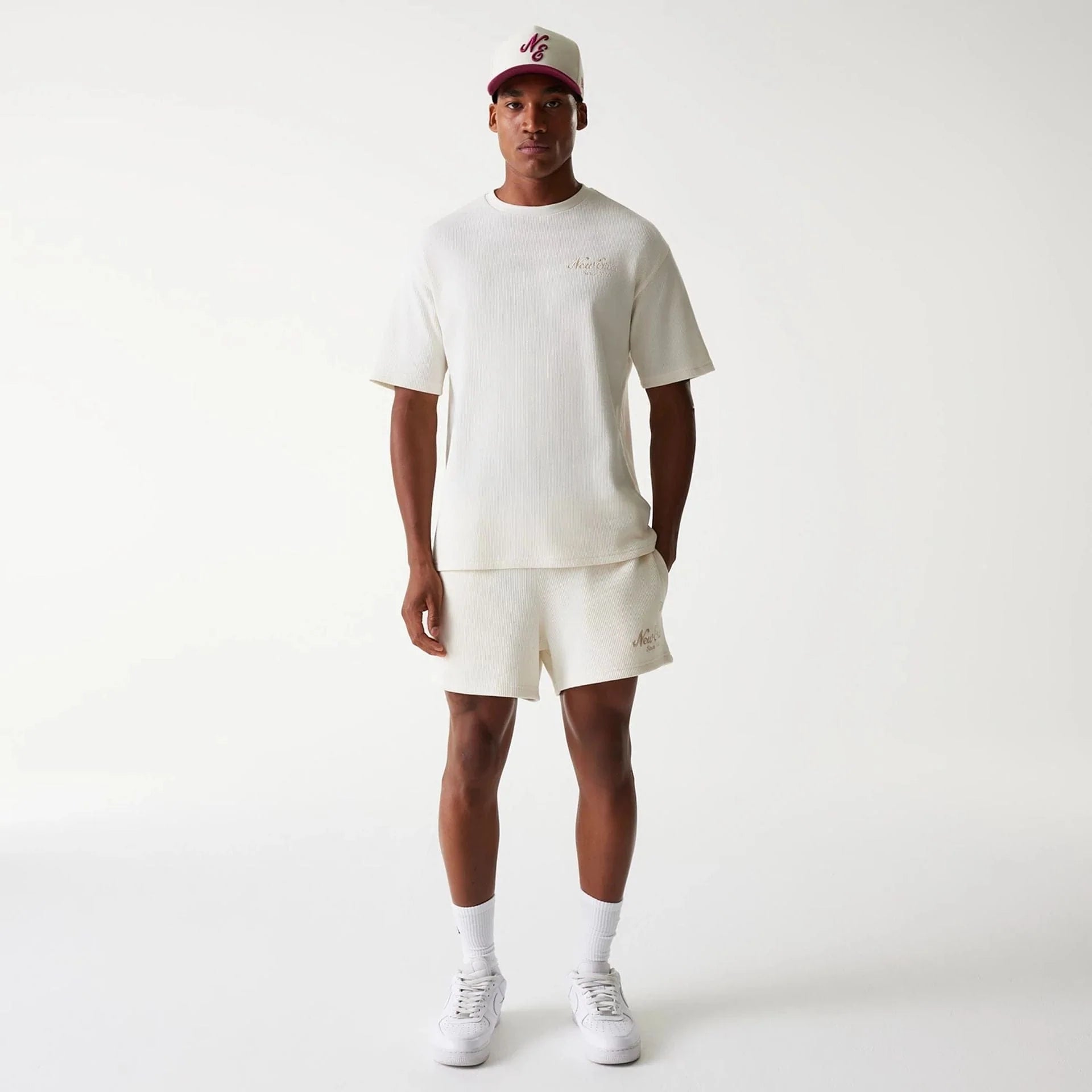 New Era - NE WAFFLE Tee - Off White - Headz Up 