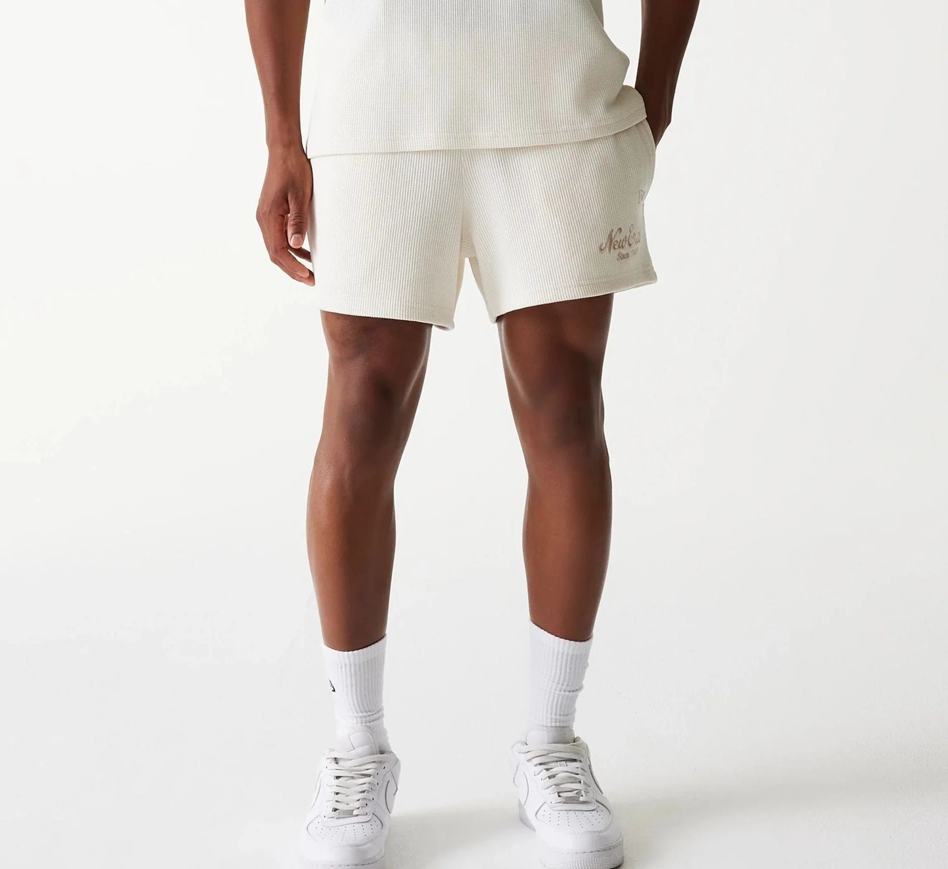 New Era - MLB WAFFLE Shorts - Off White - Headz Up 