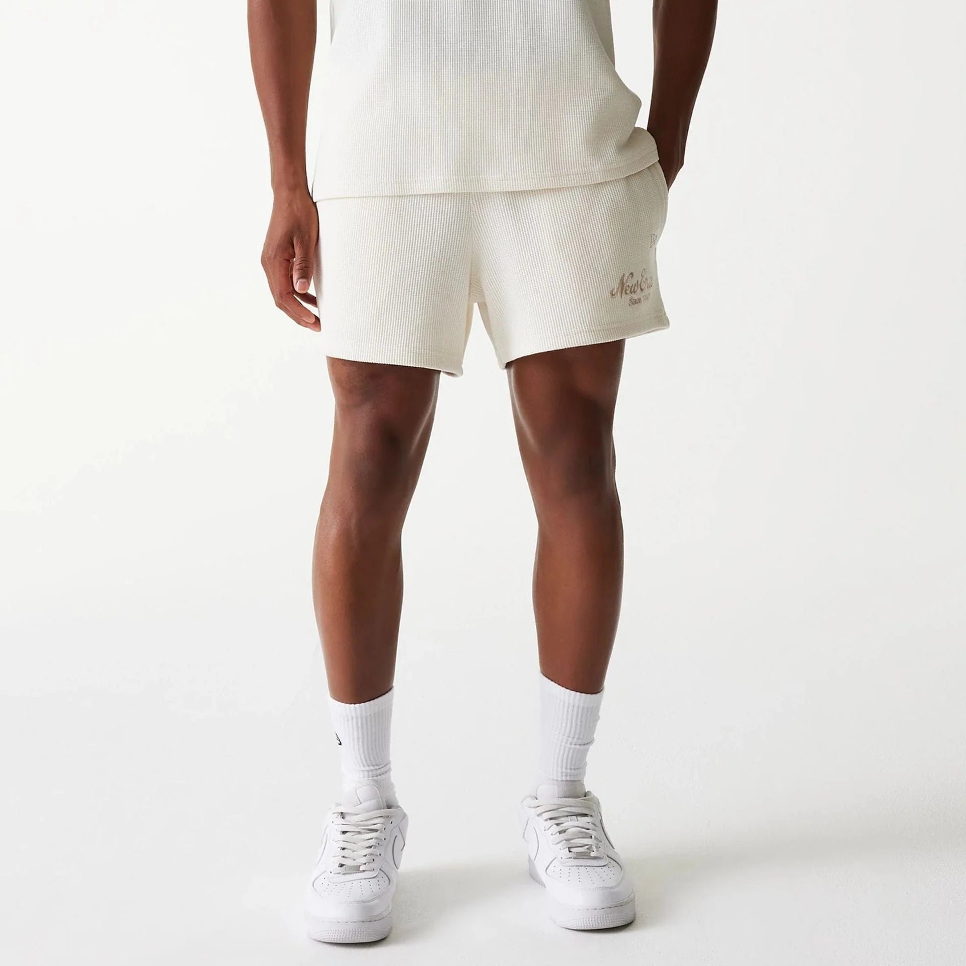 New Era - MLB WAFFLE Shorts - Off White - Headz Up 