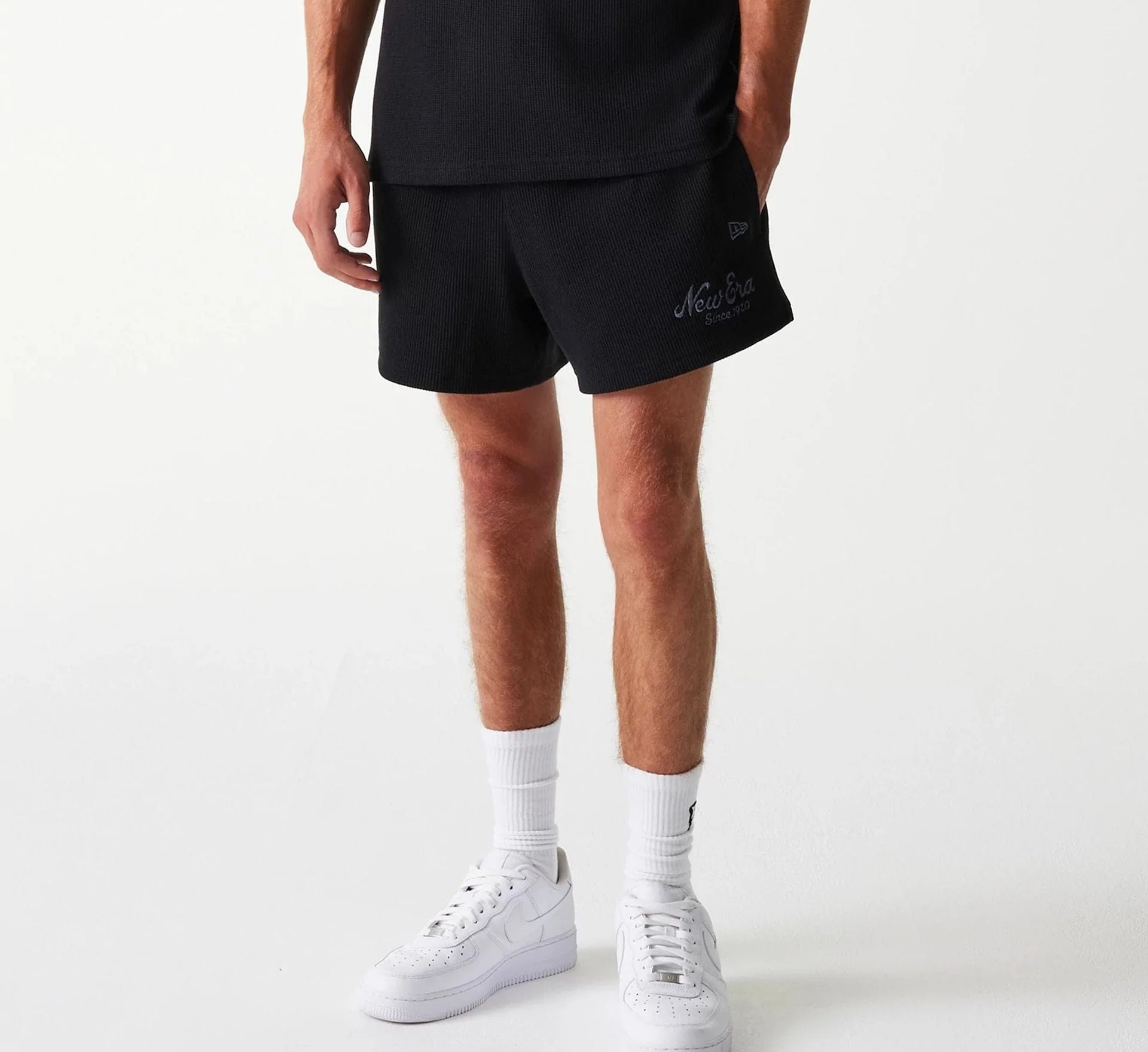 New Era - MLB WAFFLE Shorts - Black - Headz Up 
