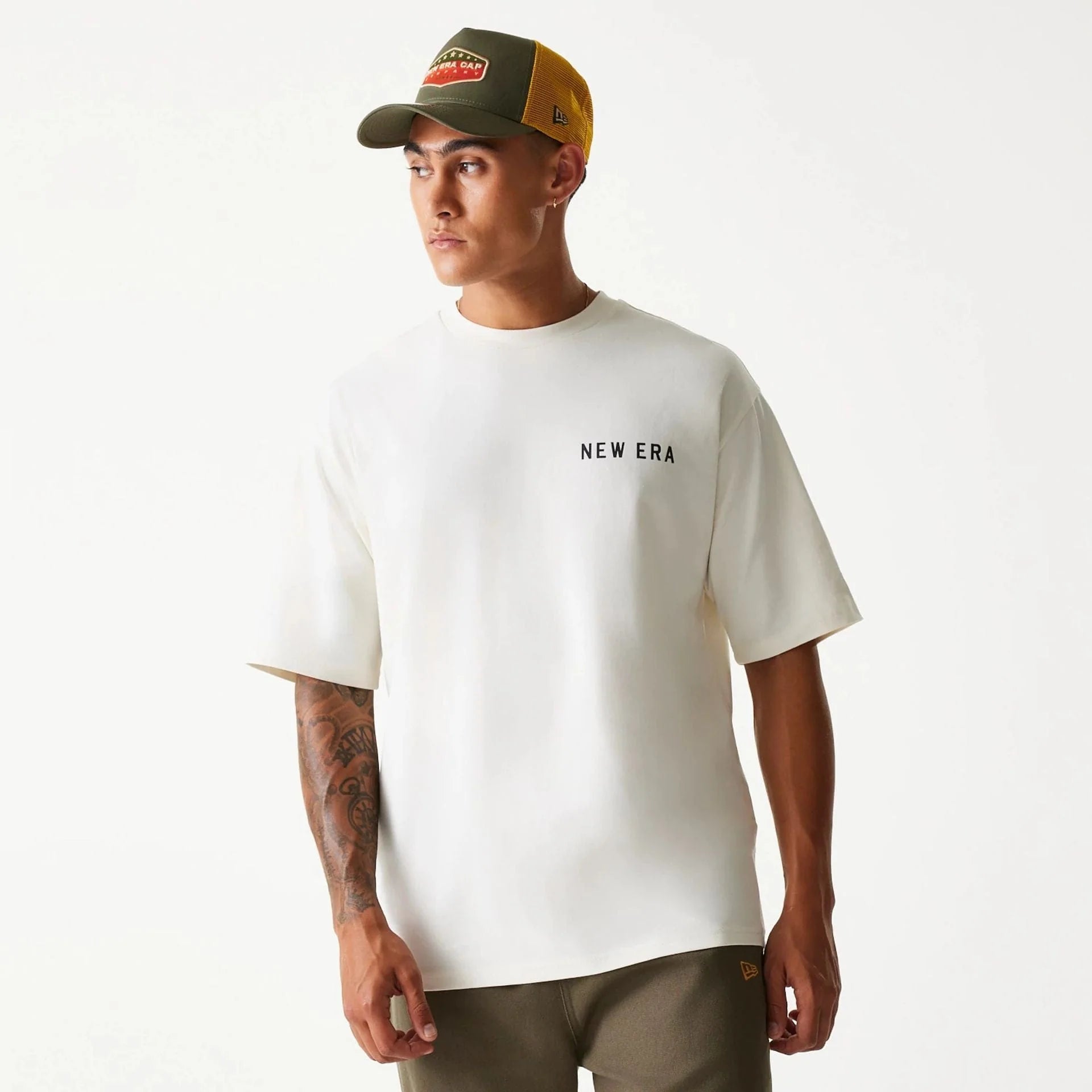 New Era - NE ANIMAL Graphic - Oversize Tee - Off White - Headz Up 