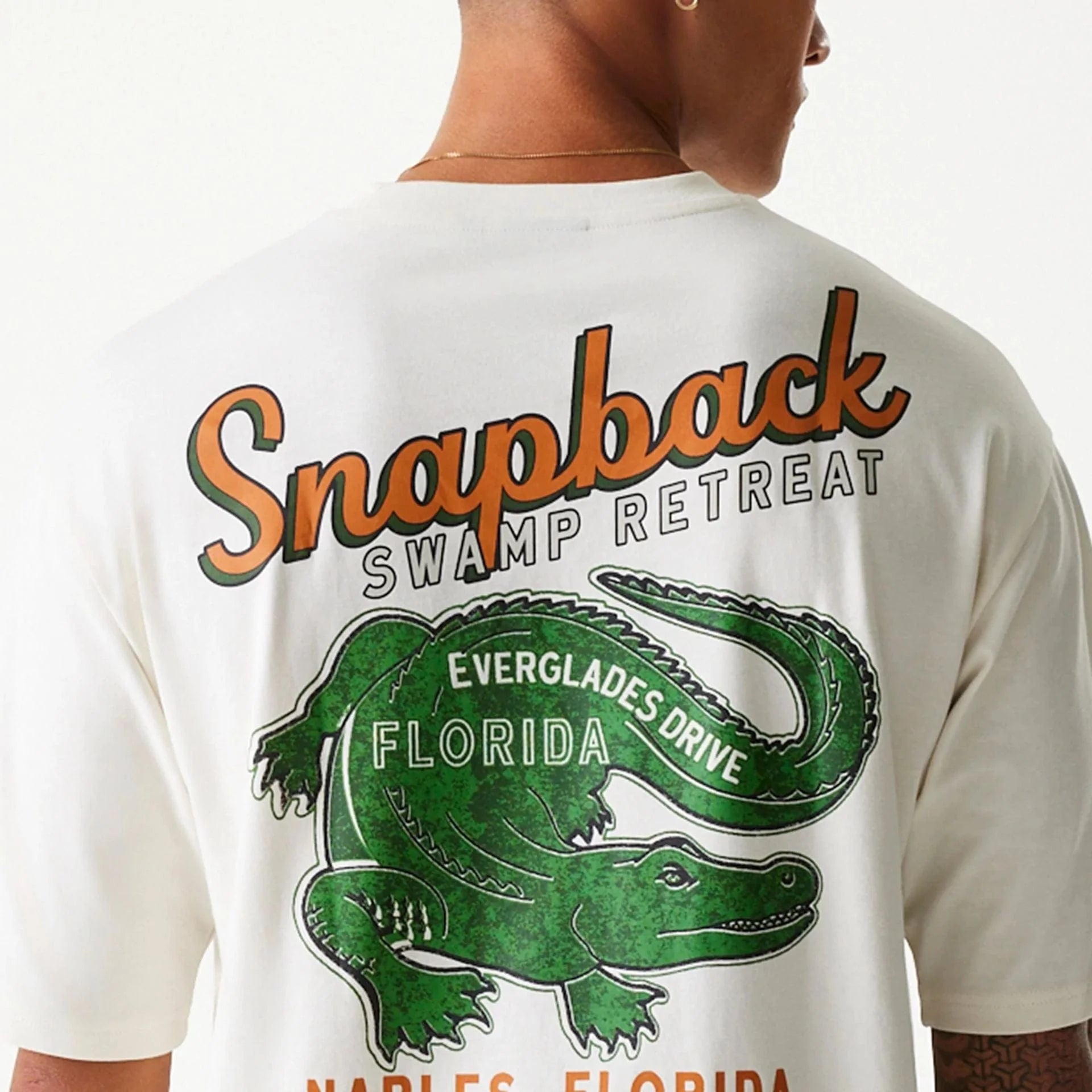 New Era - NE ANIMAL Graphic - Oversize Tee - Off White - Headz Up 