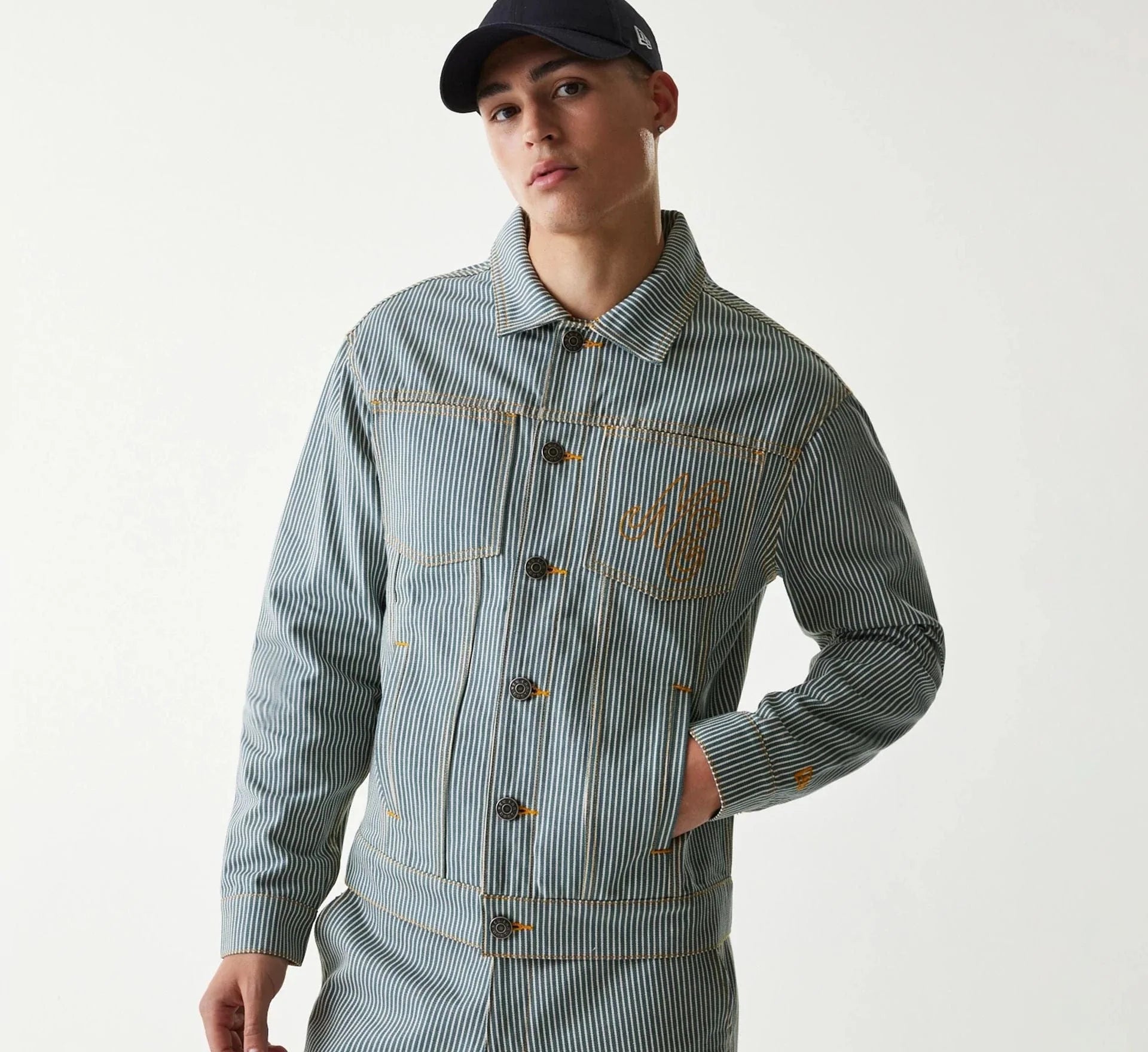 New Era - NE DENIM Jacket - Dark Blue - Headz Up 