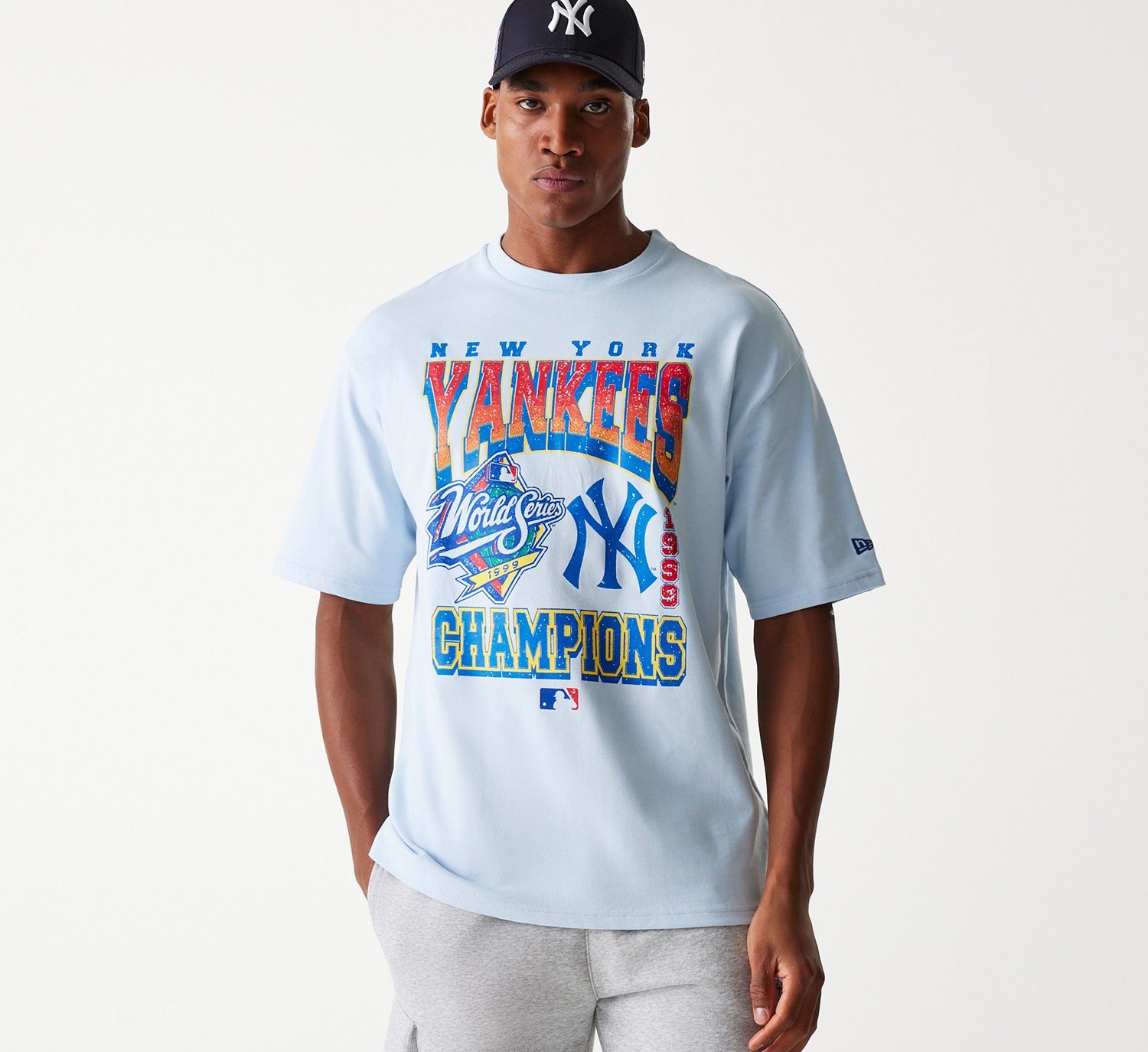 New Era - MLB World Series - Oversize Tee - New York Yankees - Blue - Headz Up 
