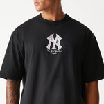 New Era - MLB Infill Oversized Tee - New York Yankees - Black - Headz Up 