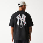 New Era - MLB Infill Oversized Tee - New York Yankees - Black - Headz Up 
