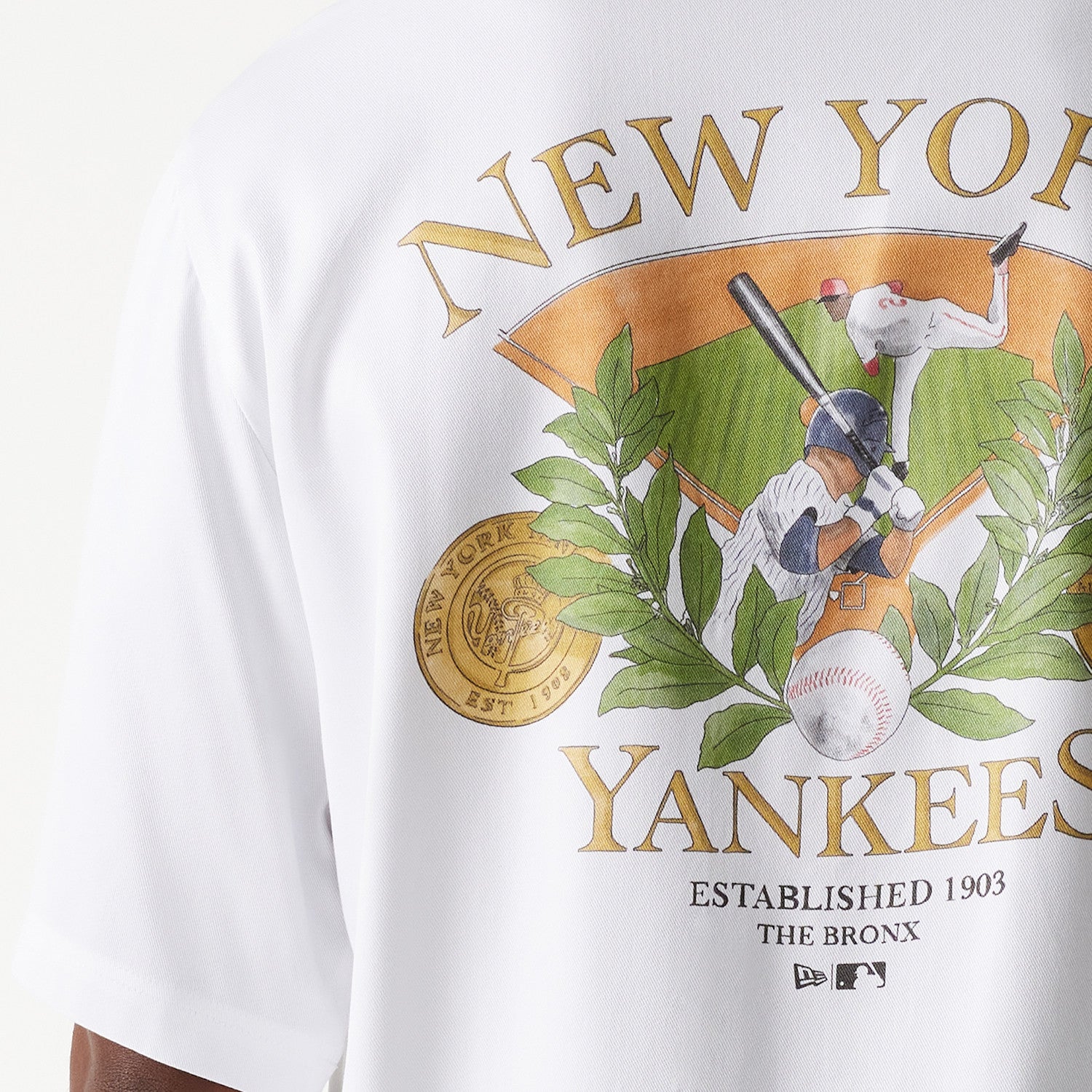 New Era - MLB Graphic Revere Shirt - New York Yankees - White - Headz Up 