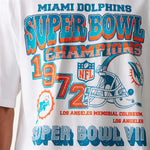 New Era - NFL SUPER BOWL - Oversize Tee - Miami Dolphins - White - Headz Up 