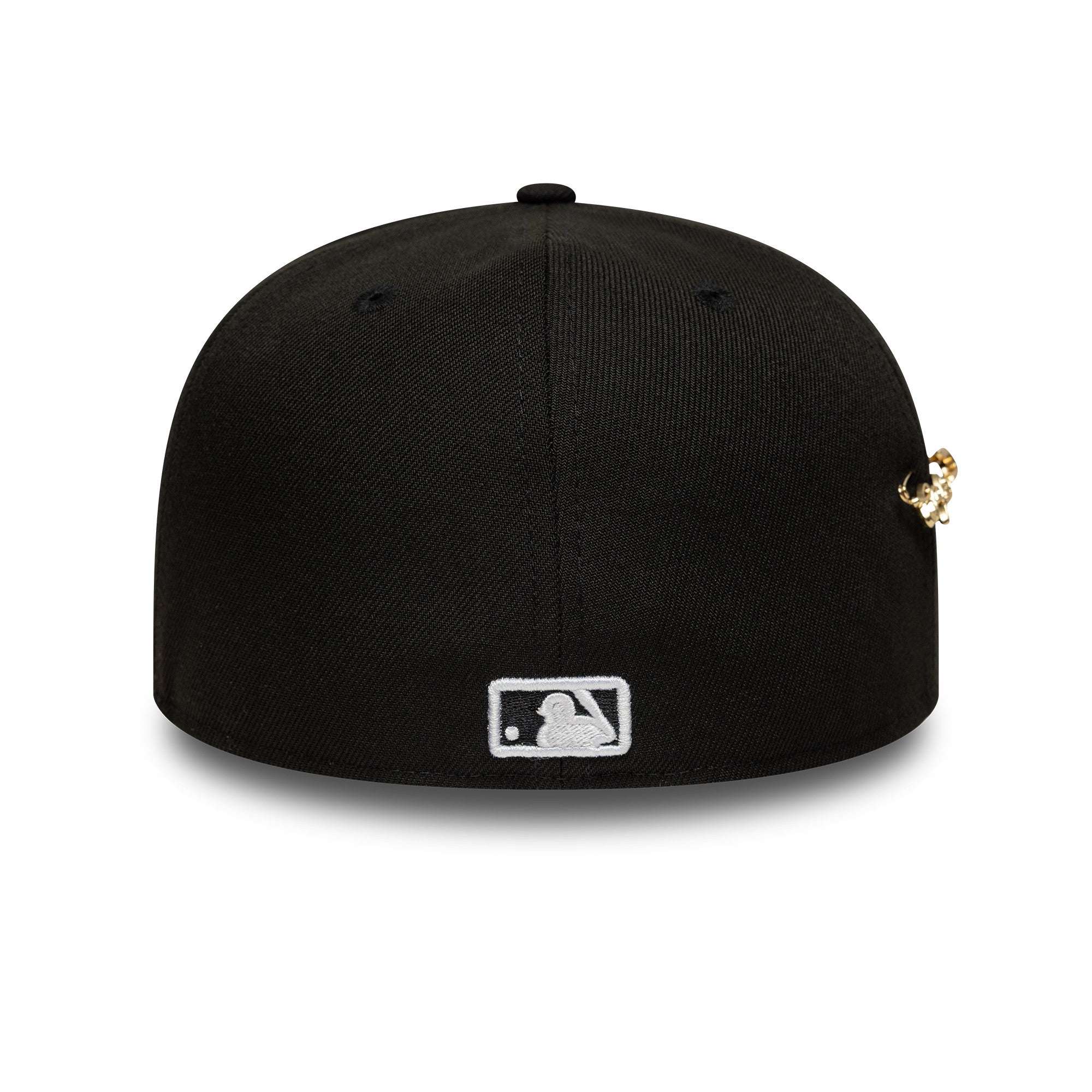 New Era - 59FIFTY Fitted A-Frame Cap - Anaheim Angels - SCRIPT SAFETY PIN - Precurved - Black - Headz Up 