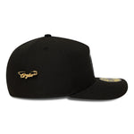 New Era - 59FIFTY Fitted A-Frame Cap - Anaheim Angels - SCRIPT SAFETY PIN - Precurved - Black - Headz Up 