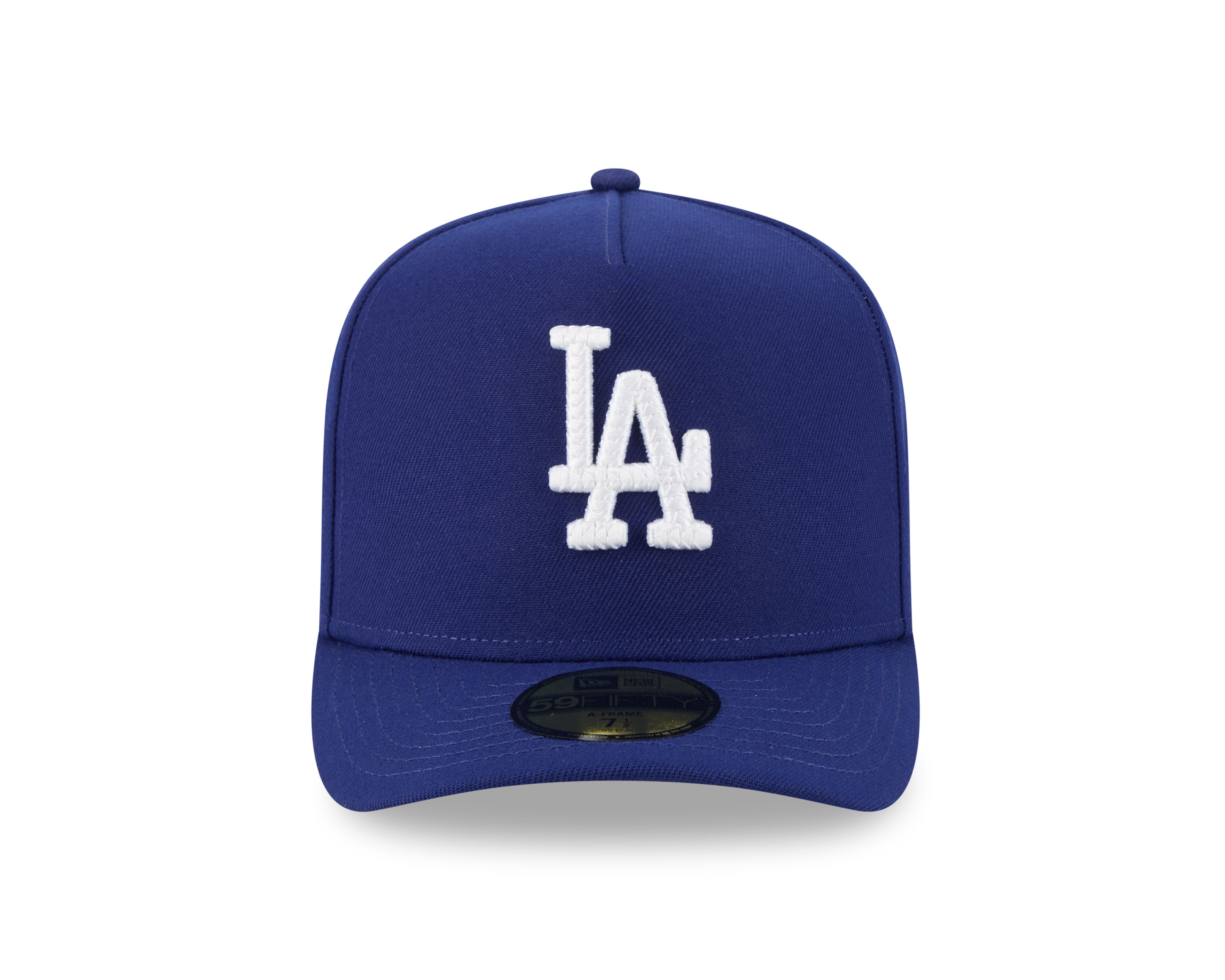New Era - 59FIFTY Fitted A-Frame Cap - Los Angeles Dodgers - SCRIPT SAFETY PIN - Precurved - Blue - Headz Up 