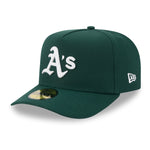 New Era - 59FIFTY Fitted A-Frame Cap - Oakland Athletics - SCRIPT SAFETY PIN - Precurved - Green - Headz Up 