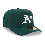 New Era - 59FIFTY Fitted A-Frame Cap - Oakland Athletics - SCRIPT SAFETY PIN - Precurved - Green - Headz Up 
