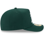New Era - 59FIFTY Fitted A-Frame Cap - Oakland Athletics - SCRIPT SAFETY PIN - Precurved - Green - Headz Up 