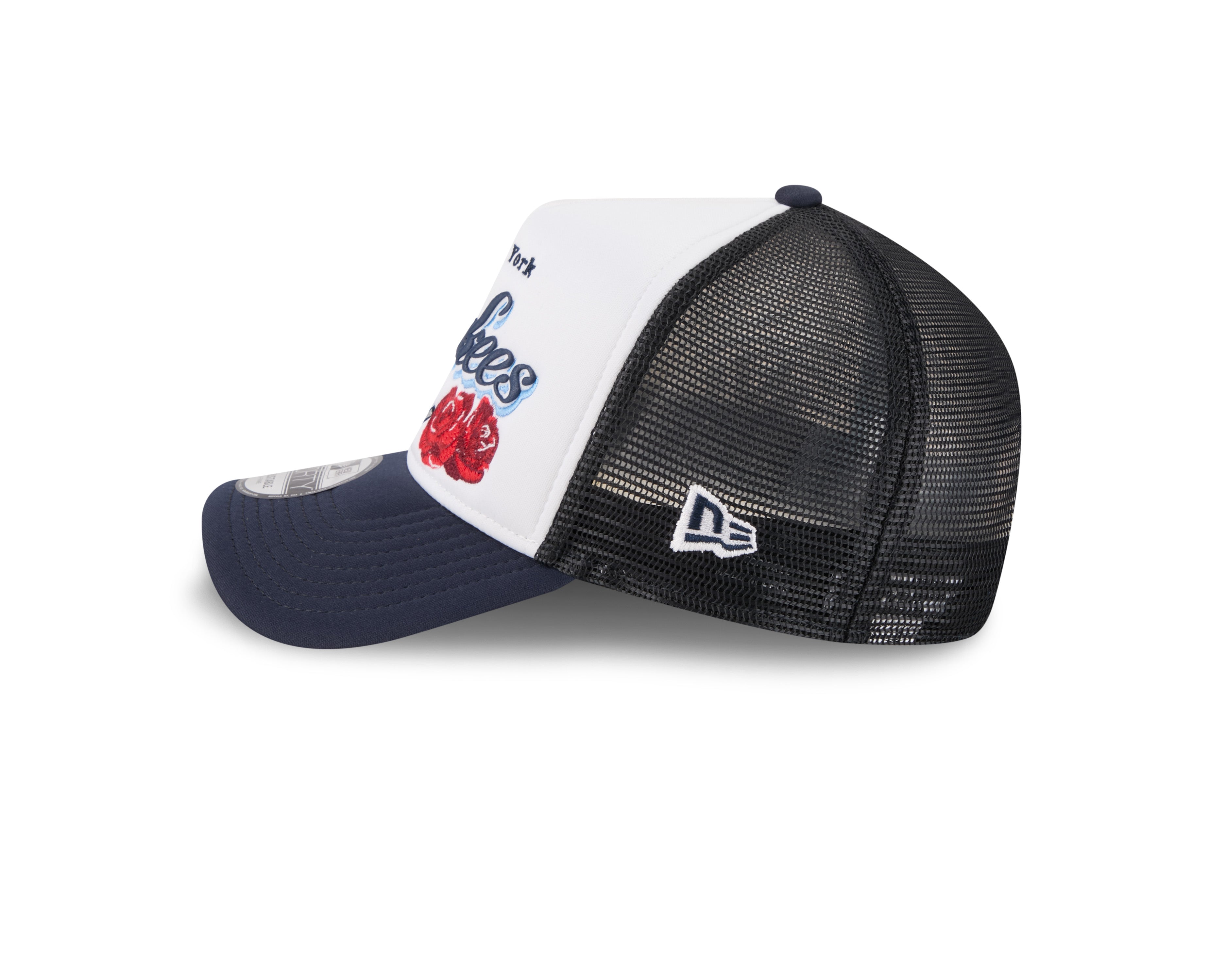 New Era - New York Yankees - STATE FLOWER - Trucker Cap - White/Navy - Headz Up 