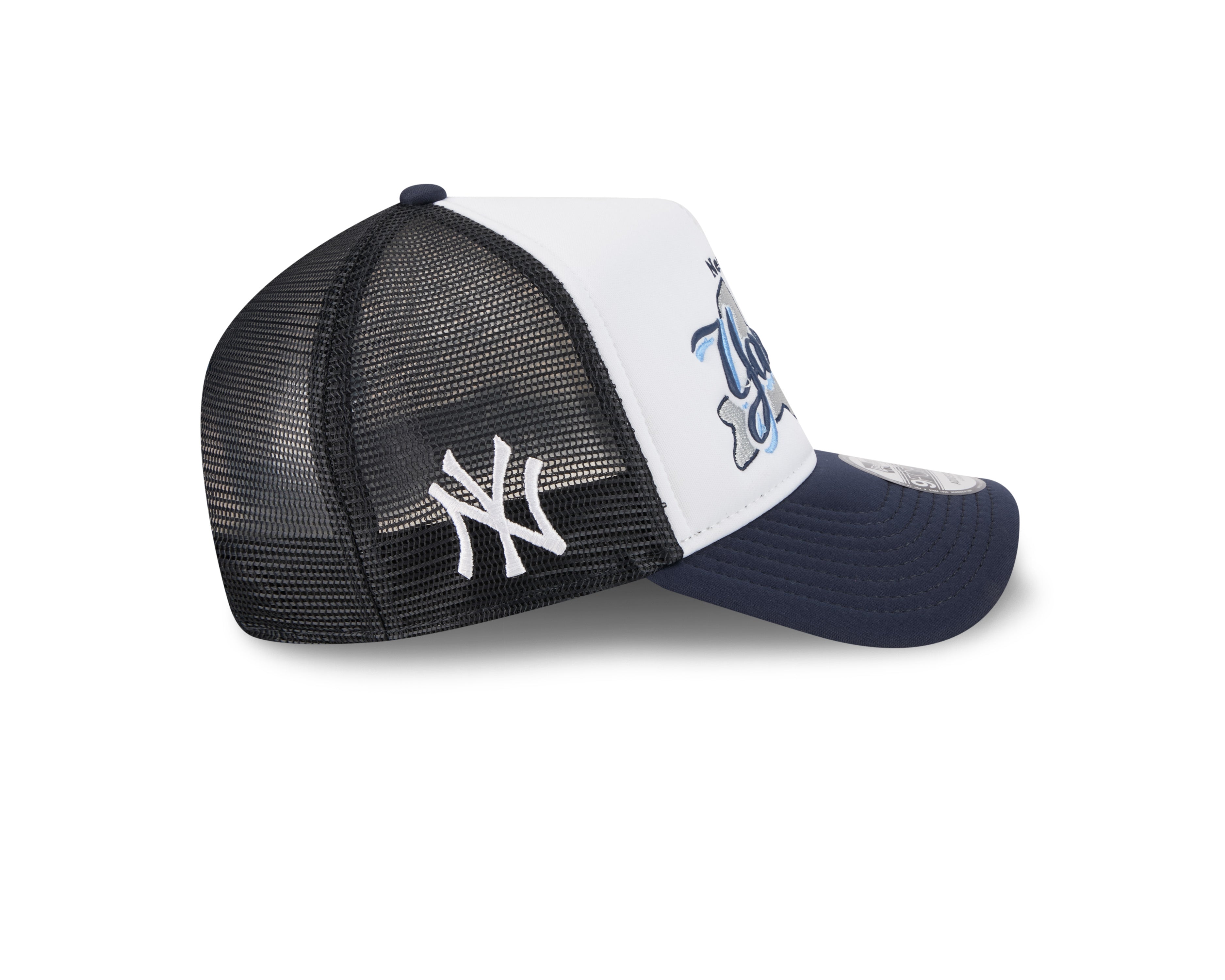 New Era - New York Yankees - STATE FLOWER - Trucker Cap - White/Navy - Headz Up 