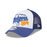 New Era - Los Angeles Dodgers - STATE FLOWER - Trucker Cap - White/Blue - Headz Up 