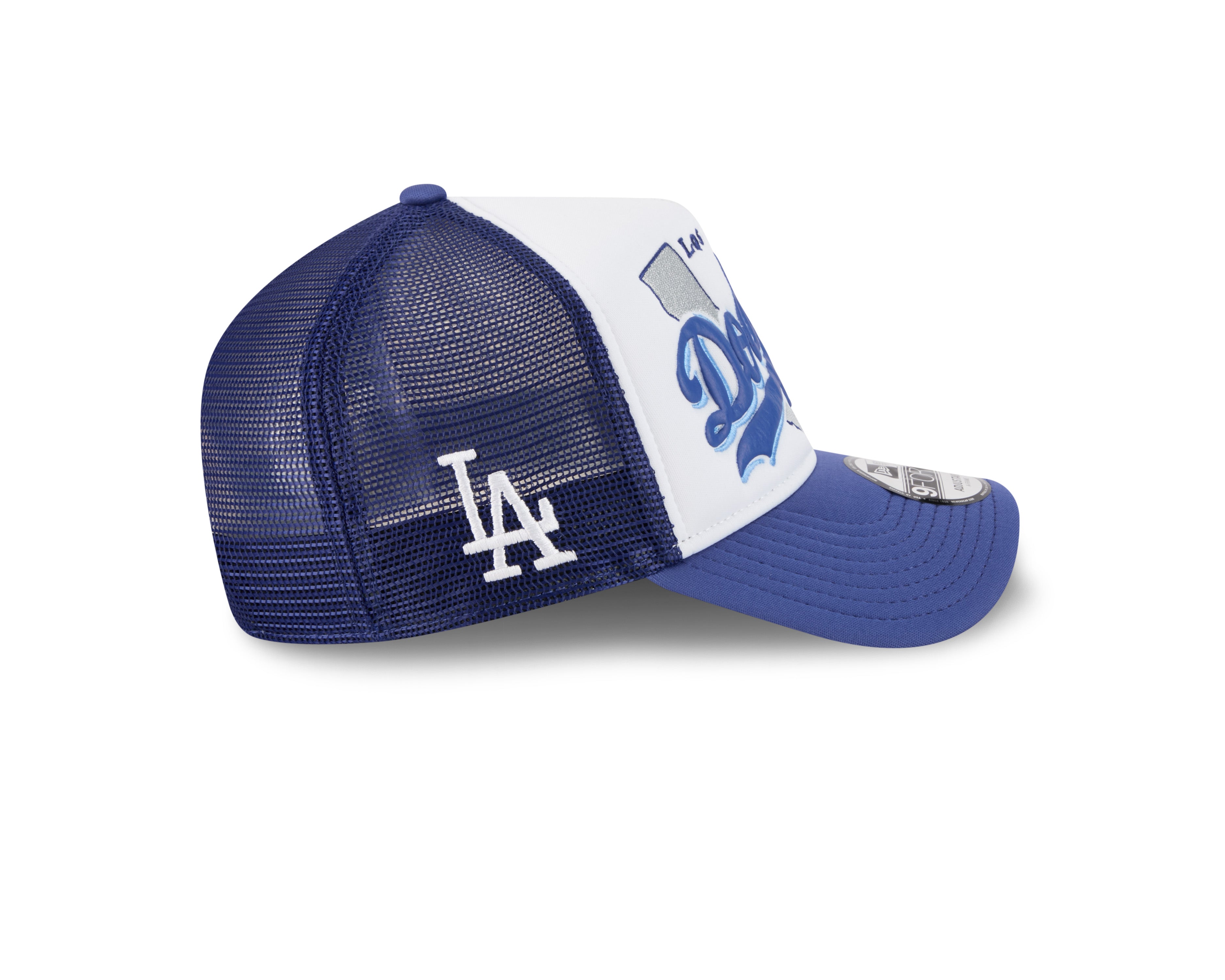 New Era - Los Angeles Dodgers - STATE FLOWER - Trucker Cap - White/Blue - Headz Up 