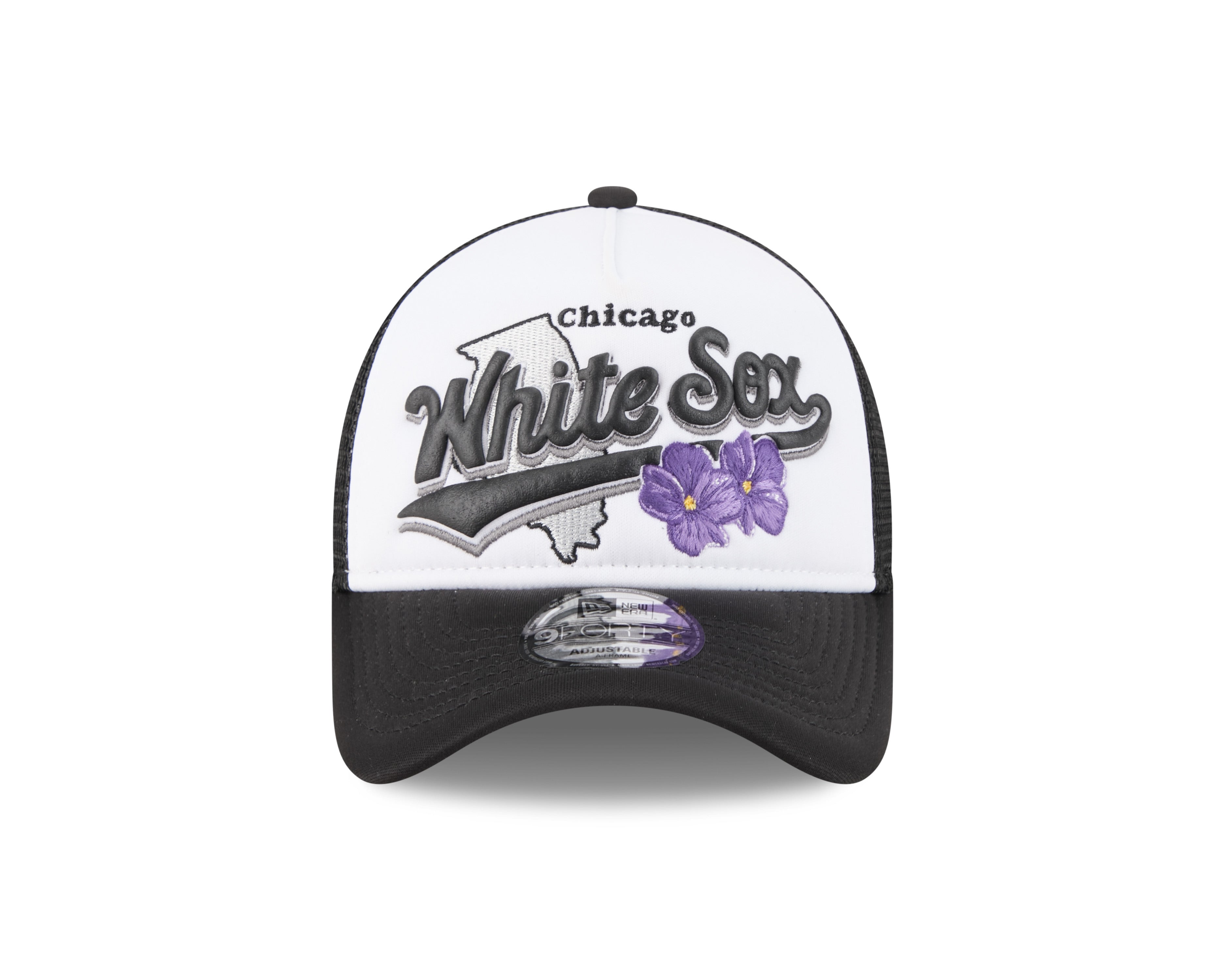New Era - Chicago White Sox - STATE FLOWER - Trucker Cap - White/Sort - Headz Up 