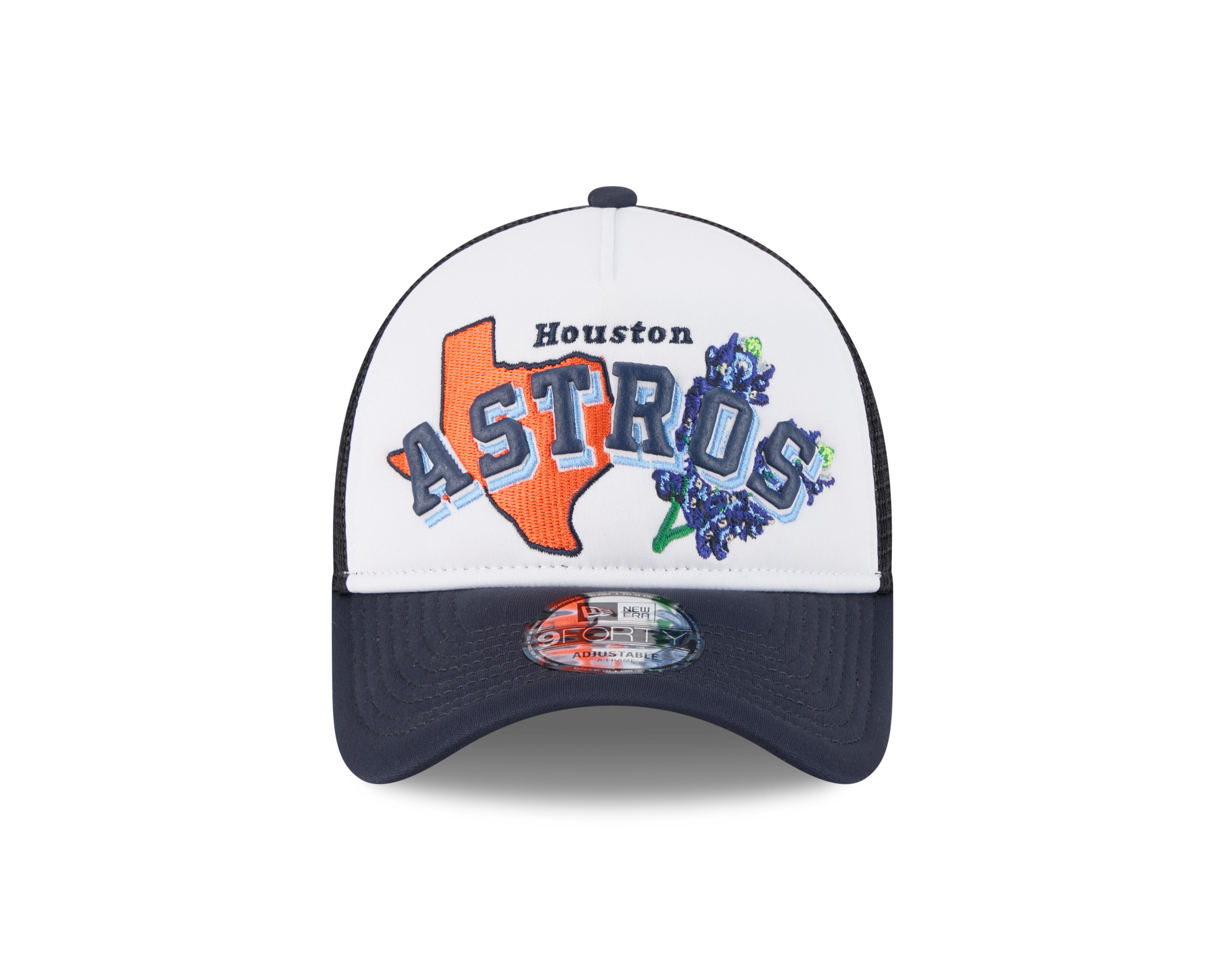 New Era - Houston Astros - STATE FLOWER - Trucker Cap - White/Navy - Headz Up 