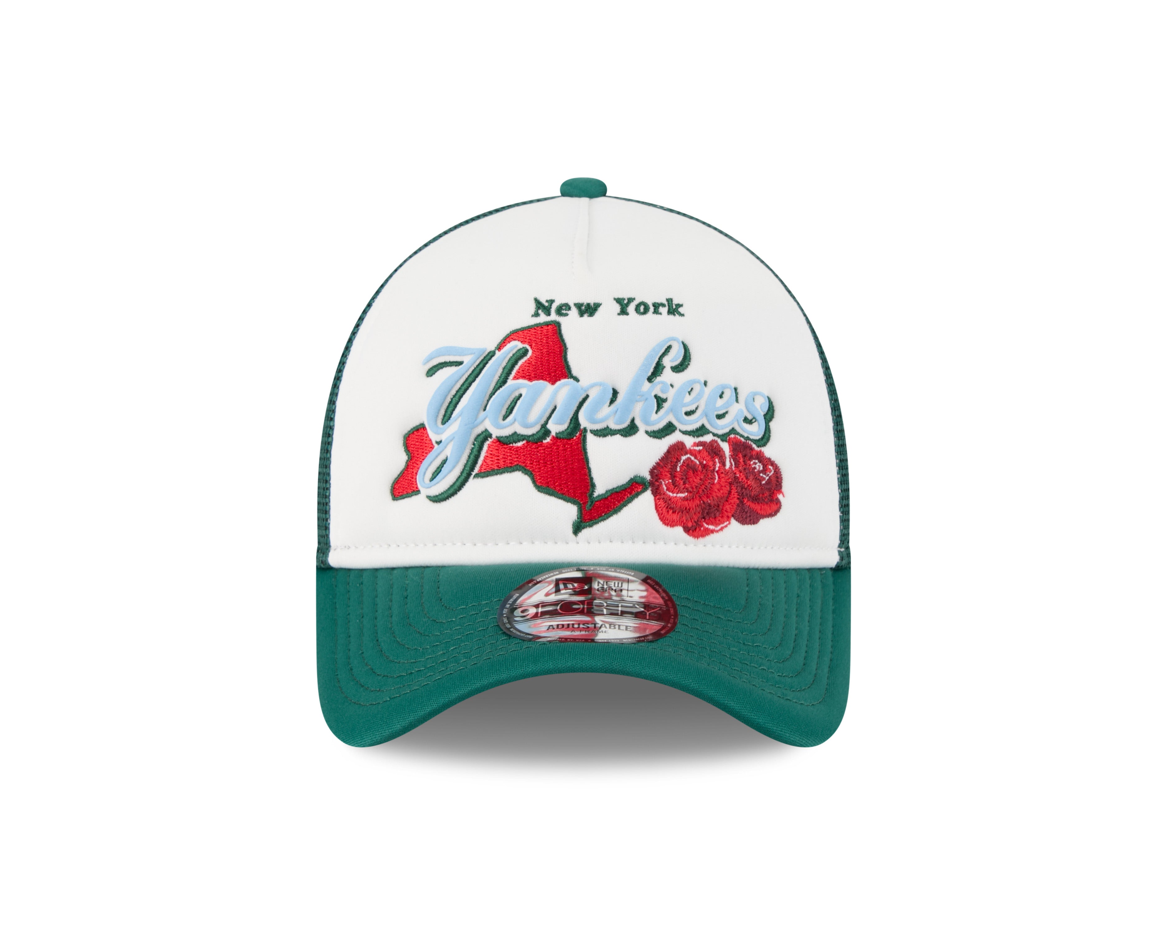New Era - New York Yankees - STATE FLOWER - Trucker Cap - White/Green - Headz Up 