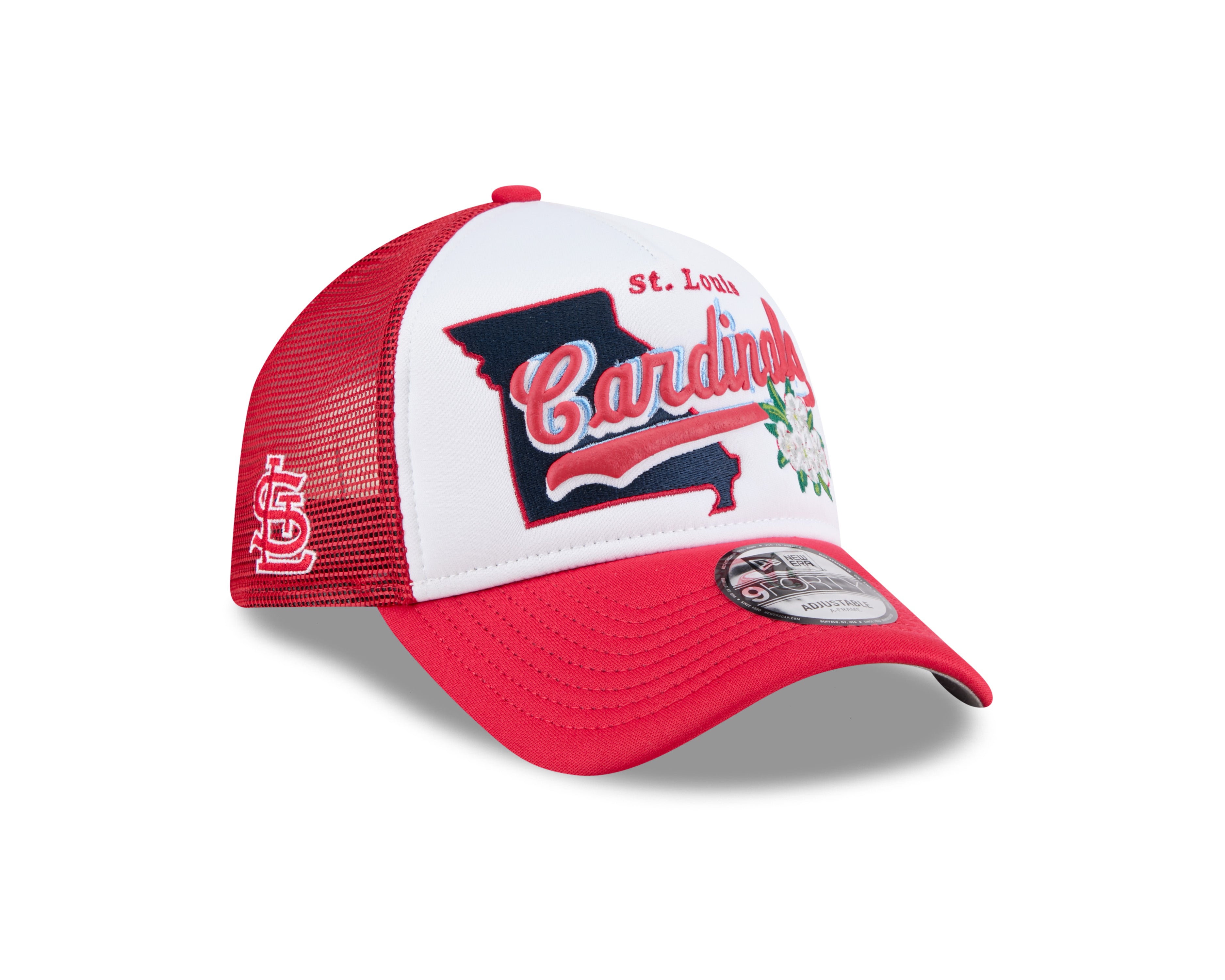 New Era - St. Louis Cardinals - STATE FLOWER - Trucker Cap - White/Red - Headz Up 