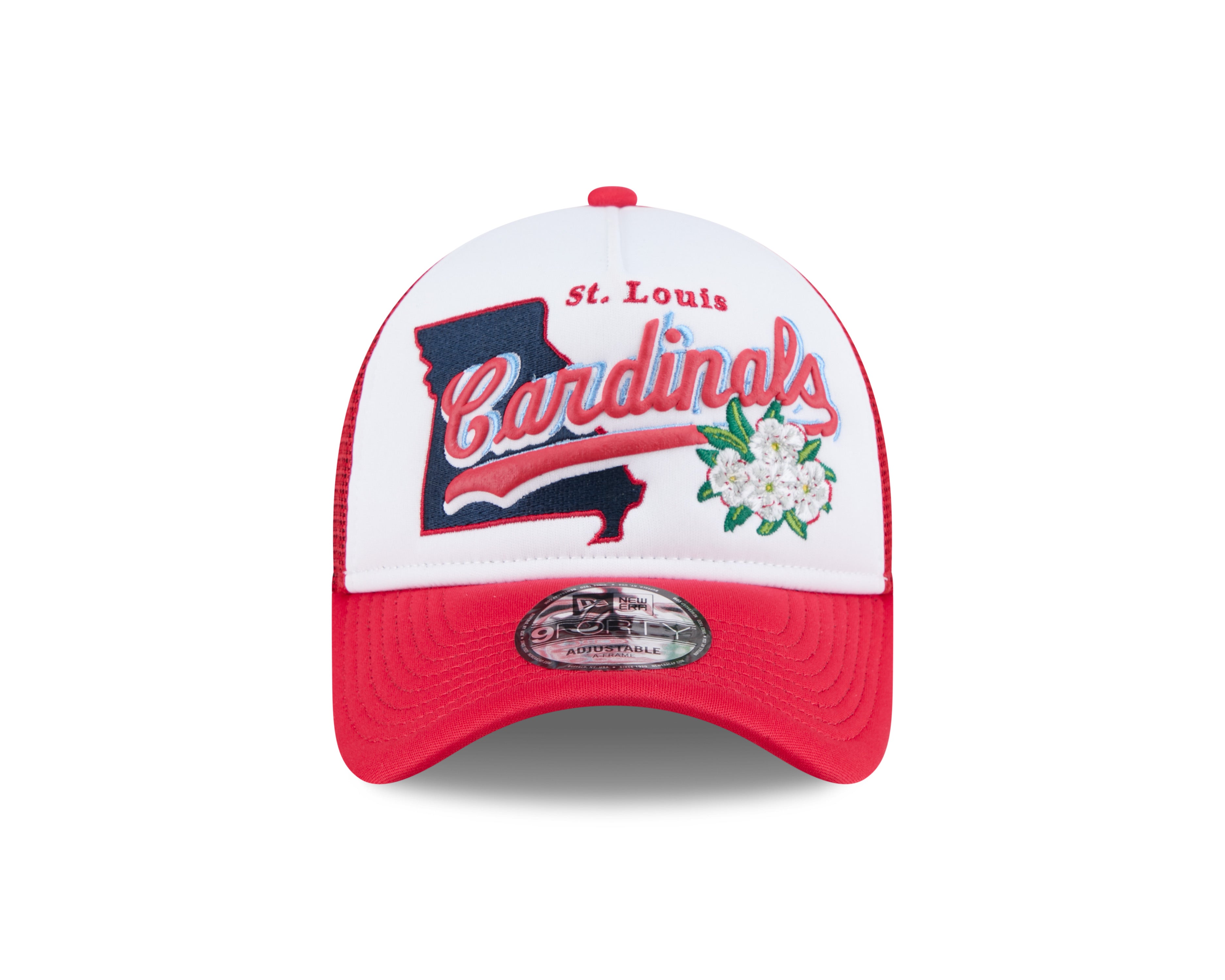 New Era - St. Louis Cardinals - STATE FLOWER - Trucker Cap - White/Red - Headz Up 