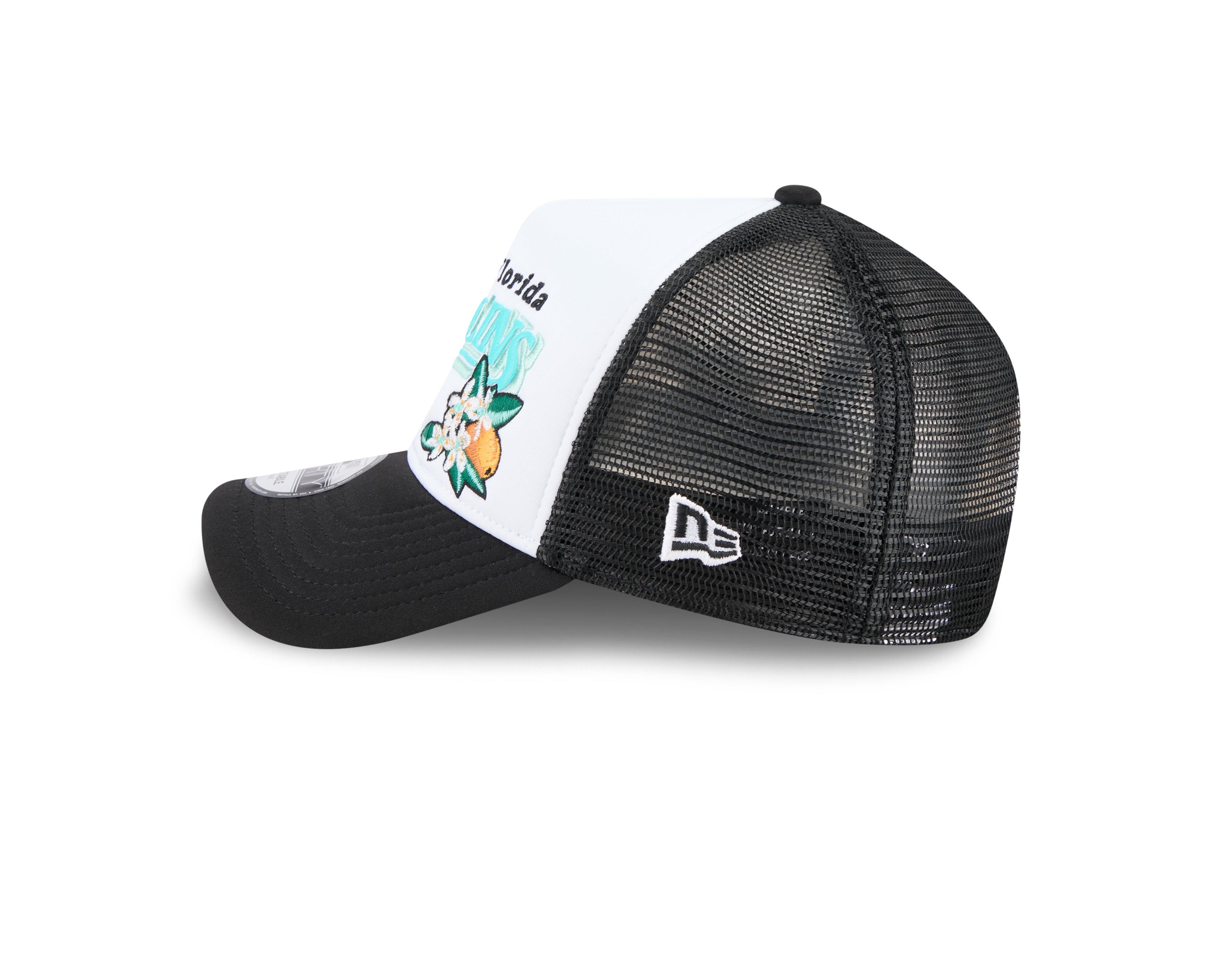 New Era - Florida Marlins - STATE FLOWER - Trucker Cap - White/Black - Headz Up 
