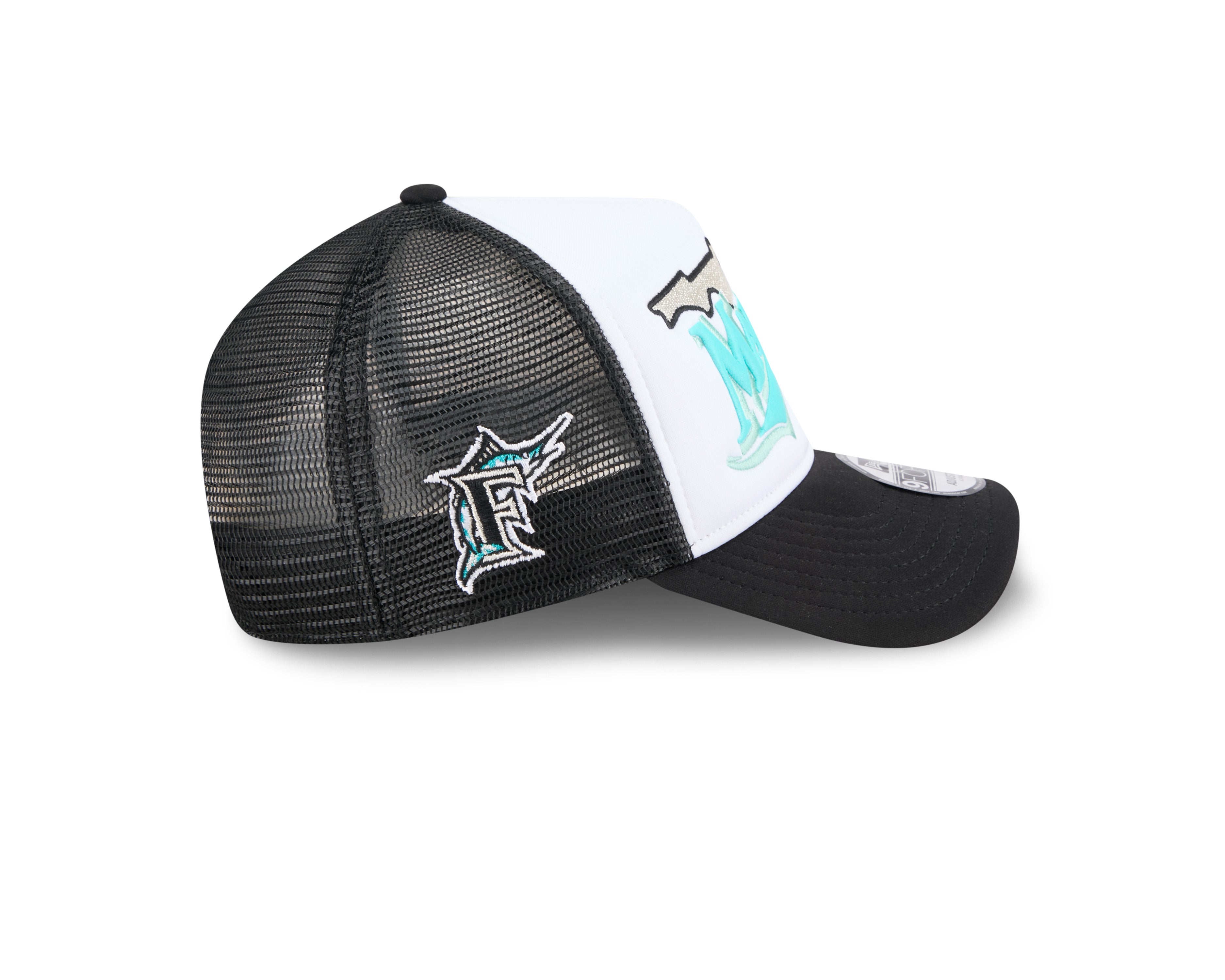 New Era - Florida Marlins - STATE FLOWER - Trucker Cap - White/Black - Headz Up 
