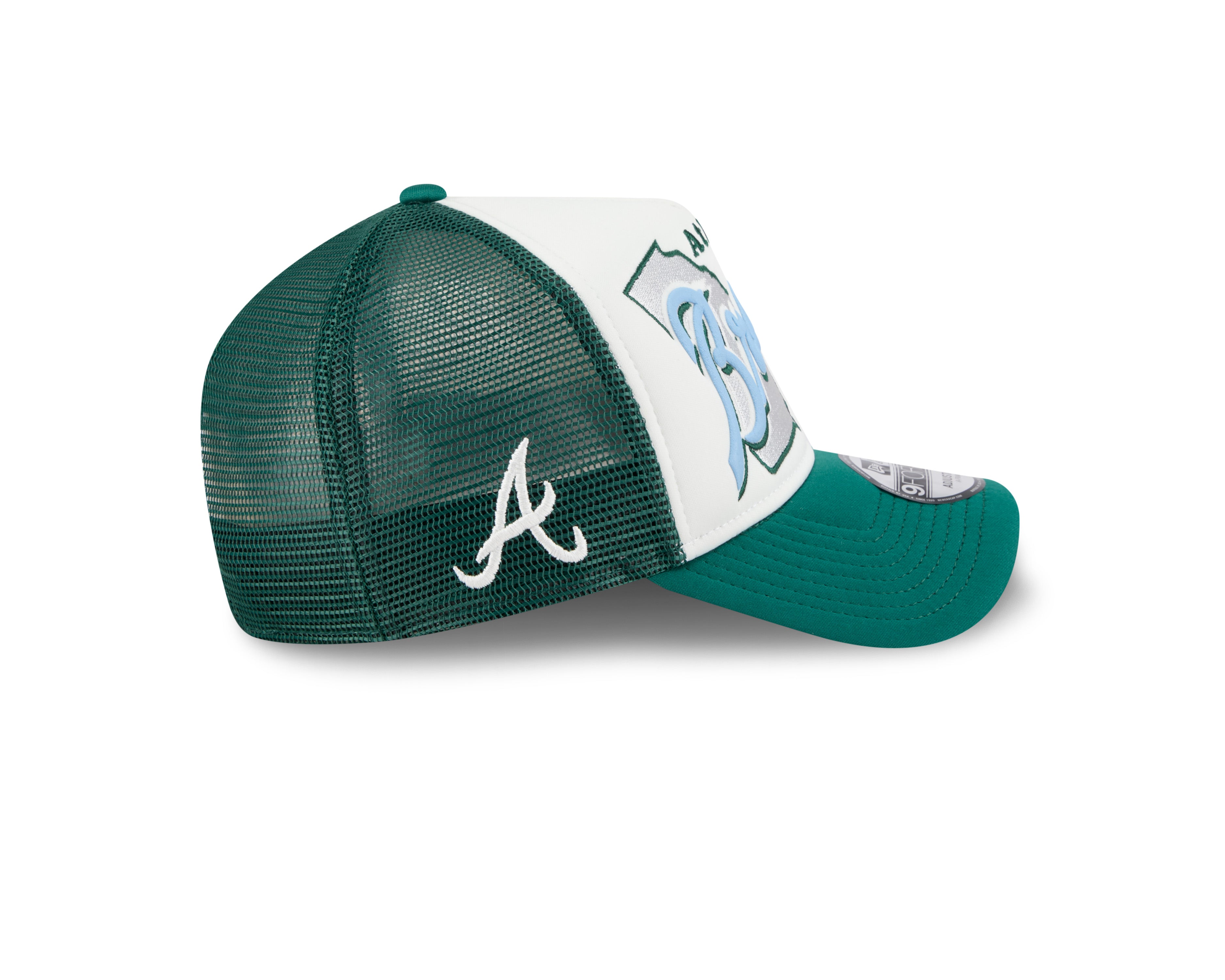 New Era - Atlanta Braves - STATE FLOWER - Trucker Cap - White/Green - Headz Up 