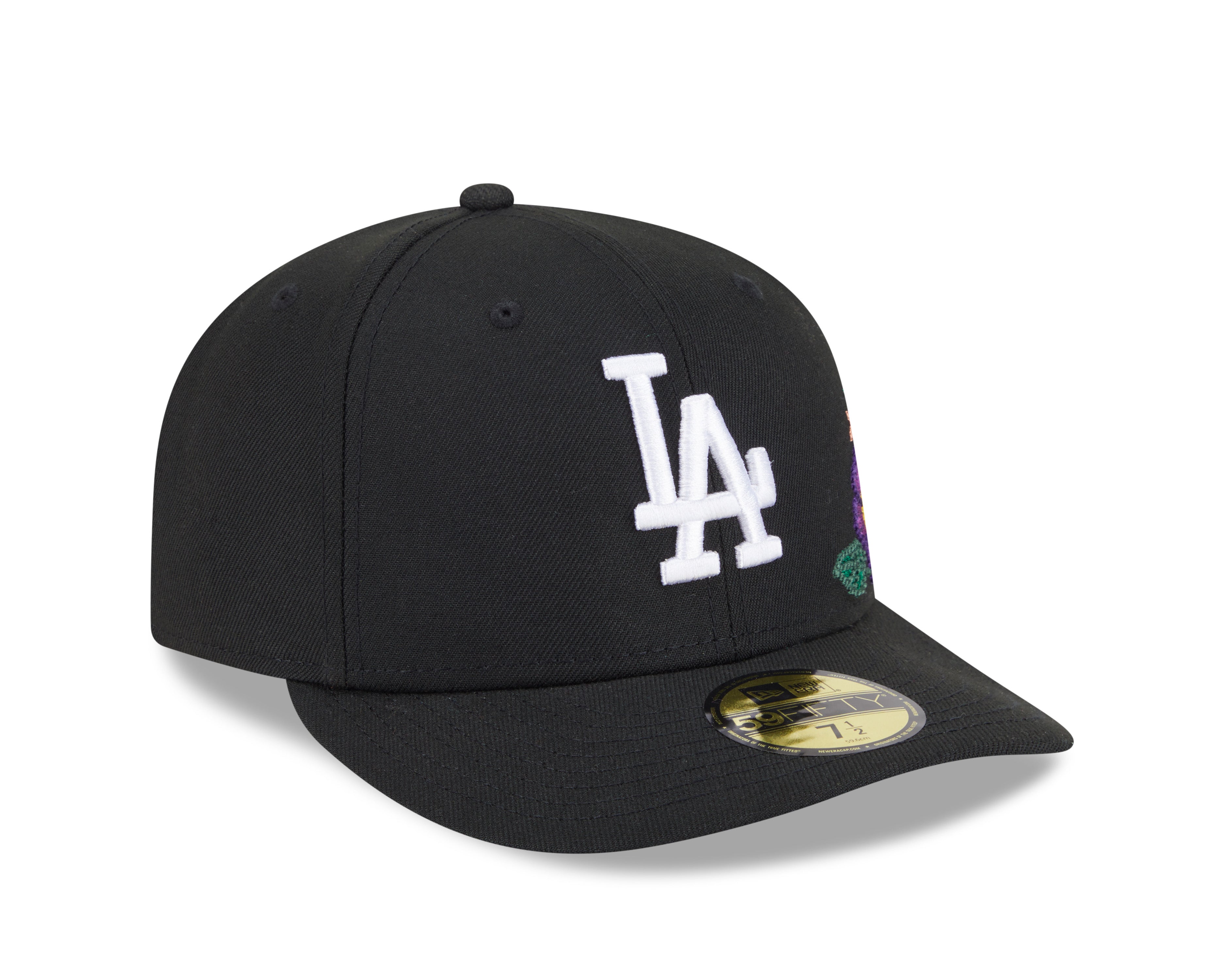 New Era - 59FIFTY Fitted Cap - Los Angeles Dodgers - TONAL FLORAL - Black - Headz Up 