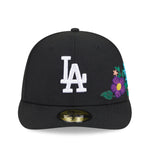 New Era - 59FIFTY Fitted Cap - Los Angeles Dodgers - TONAL FLORAL - Black - Headz Up 