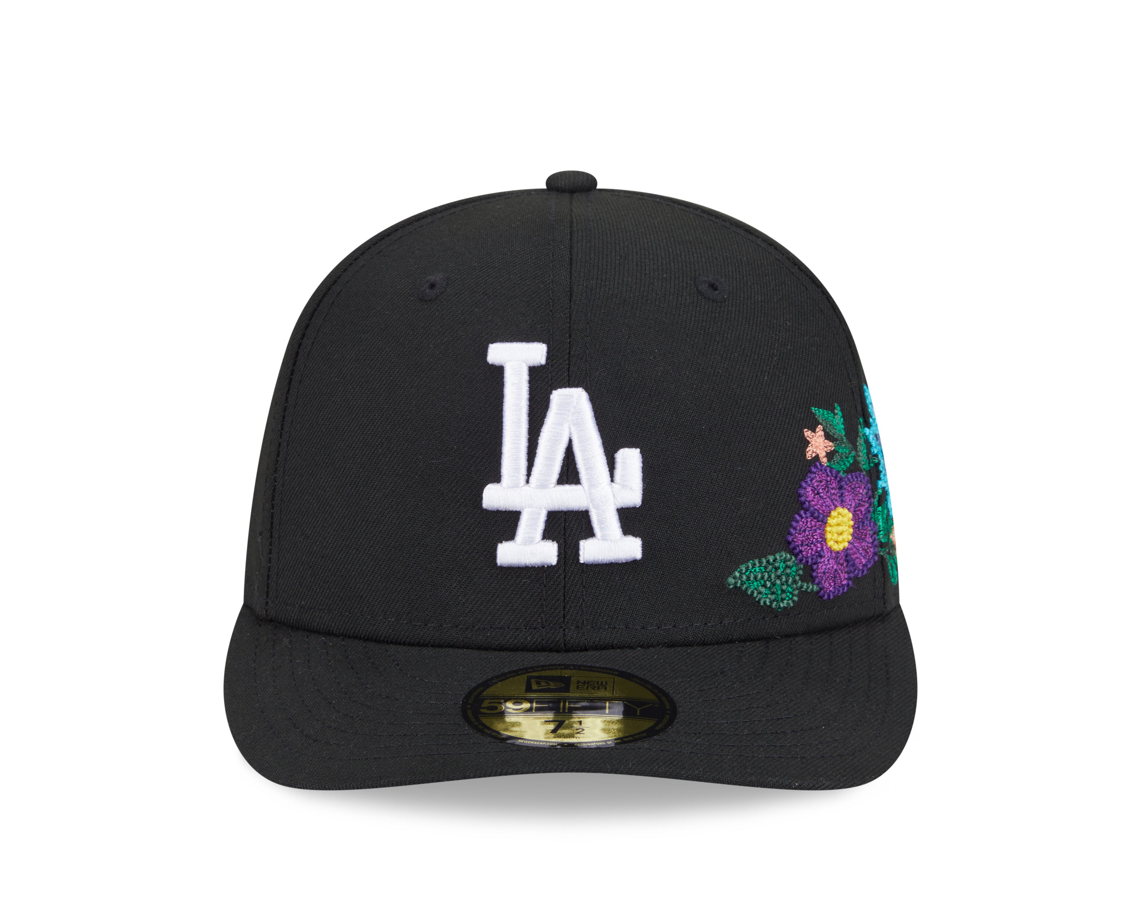 New Era - 59FIFTY Fitted Cap - Los Angeles Dodgers - TONAL FLORAL - Black - Headz Up 