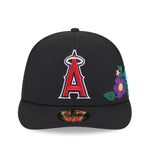 New Era - 59FIFTY Fitted Cap - Anaheim Angels - TONAL FLORAL - Black - Headz Up 