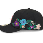 New Era - 59FIFTY Fitted Cap - Anaheim Angels - TONAL FLORAL - Black - Headz Up 