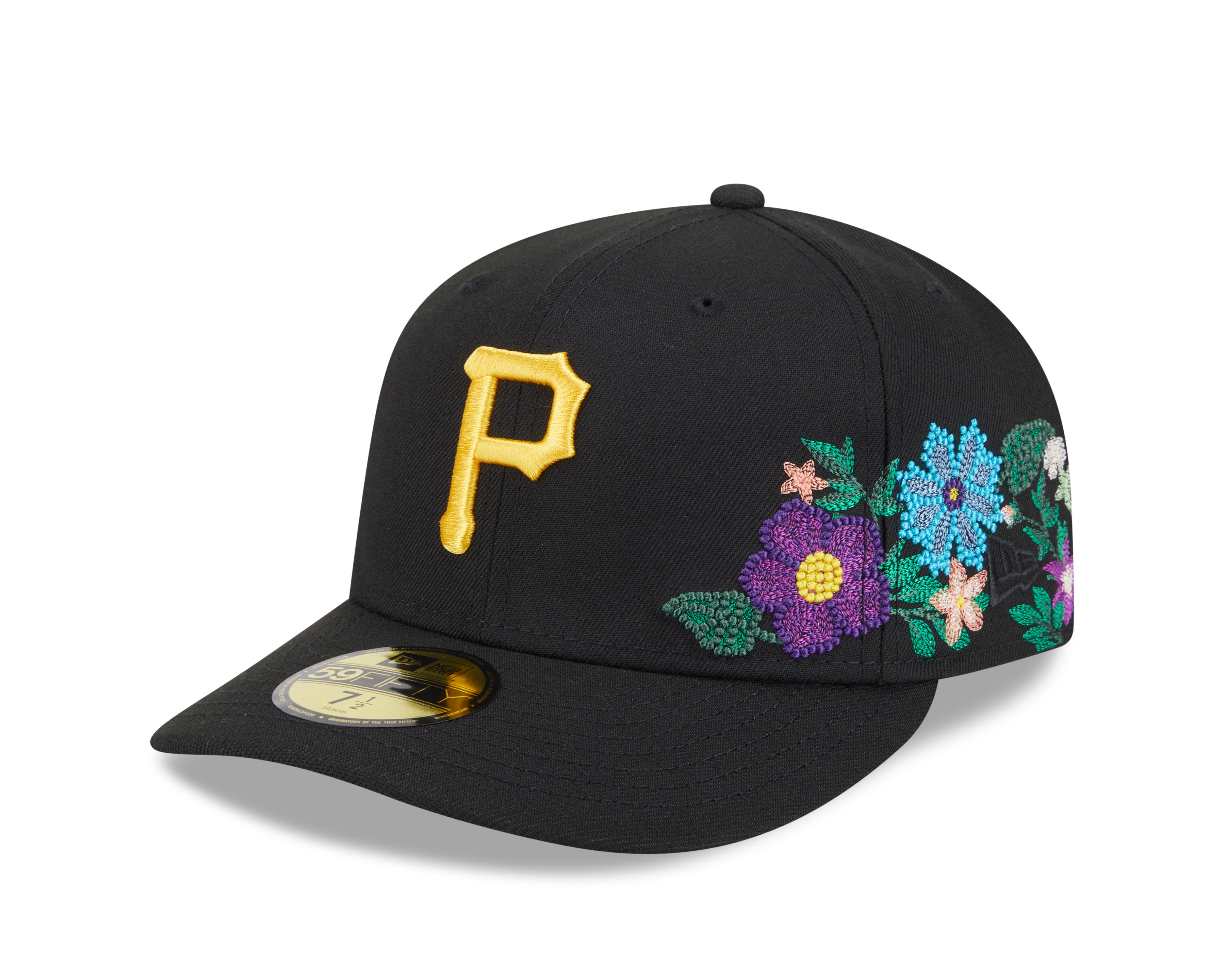 New Era - 59FIFTY Fitted Cap - Pittsburgh Pirates - TONAL FLORAL - Black - Headz Up 