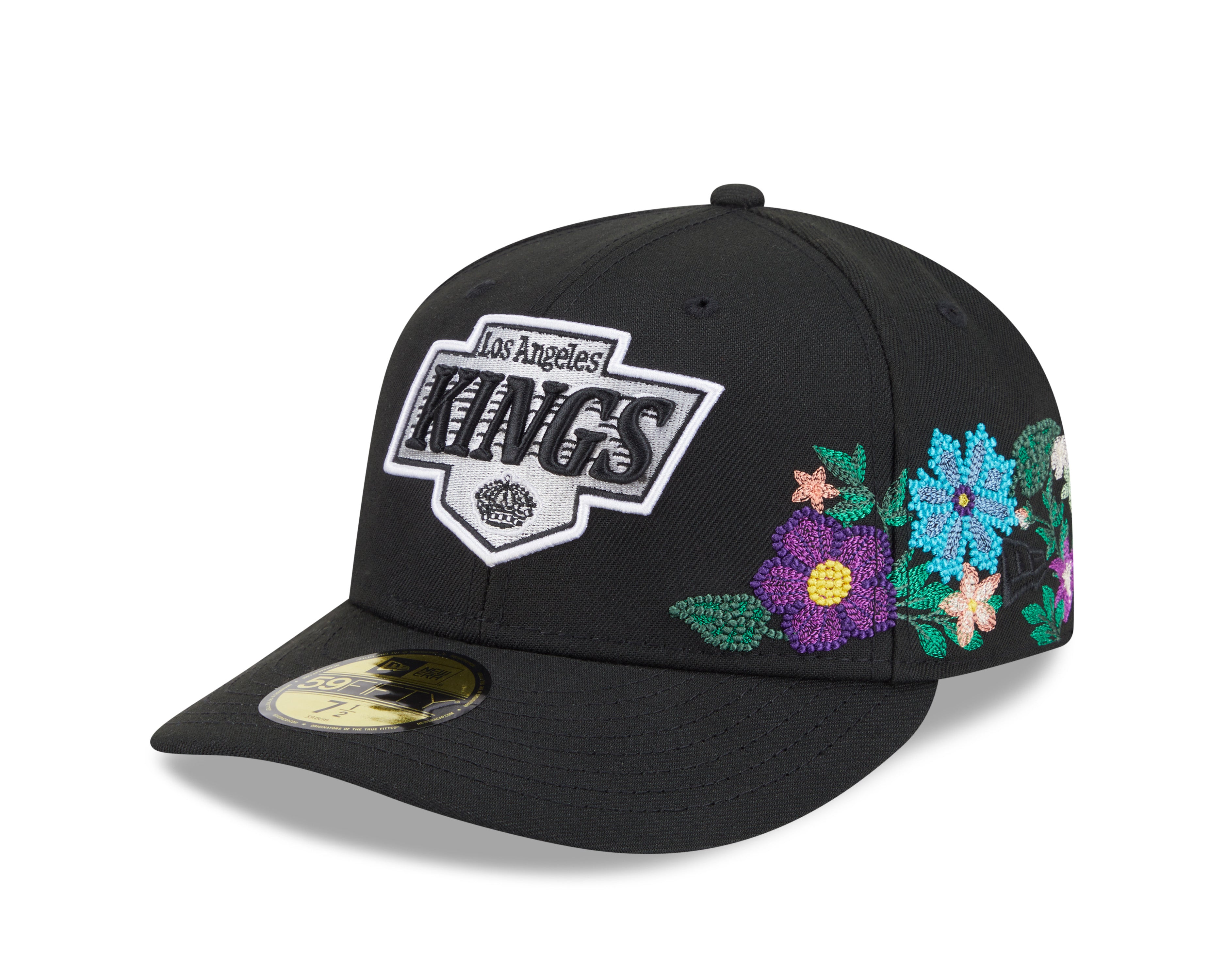 New Era - 59FIFTY Fitted Cap - Los Angeles Kings - TONAL FLORAL - Black - Headz Up 