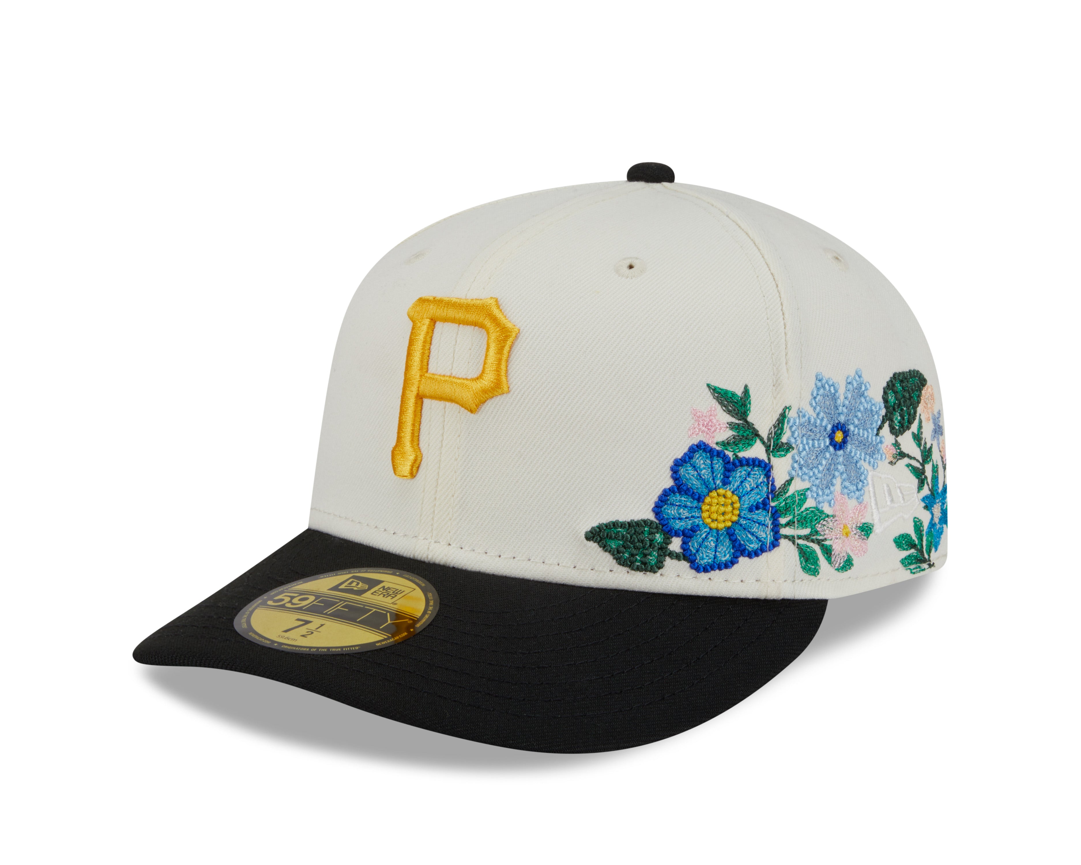New Era - 59FIFTY Fitted Cap - Pittsburgh Pirates - TONAL FLORAL - Chrome - Headz Up 