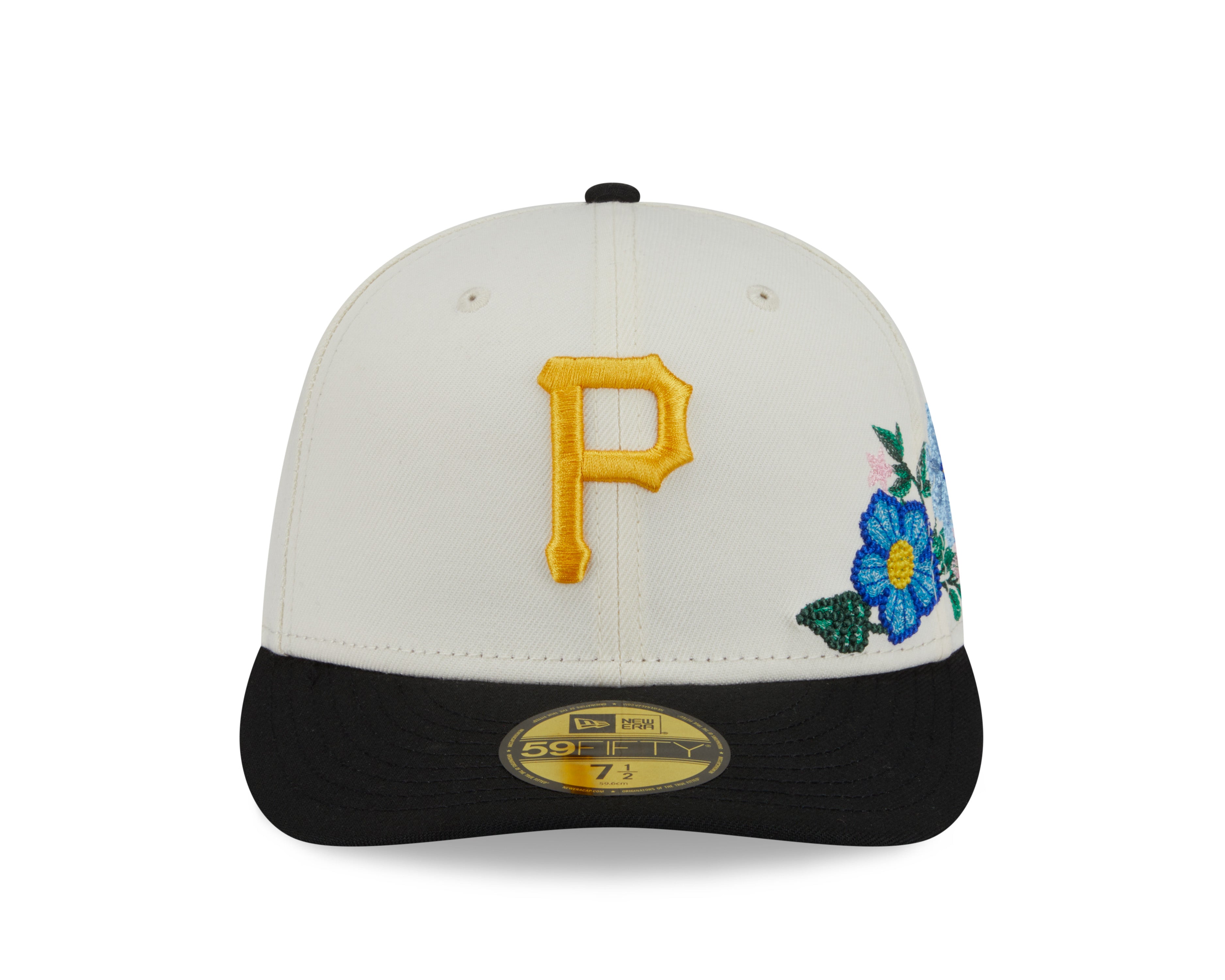 New Era - 59FIFTY Fitted Cap - Pittsburgh Pirates - TONAL FLORAL - Chrome - Headz Up 