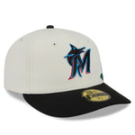New Era - 59FIFTY Fitted Cap - Miami Marlins - TONAL FLORAL - Chrome - Headz Up 