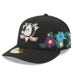 New Era - 59FIFTY Fitted Cap - Anaheim Ducks - TONAL FLORAL - Black - Headz Up 