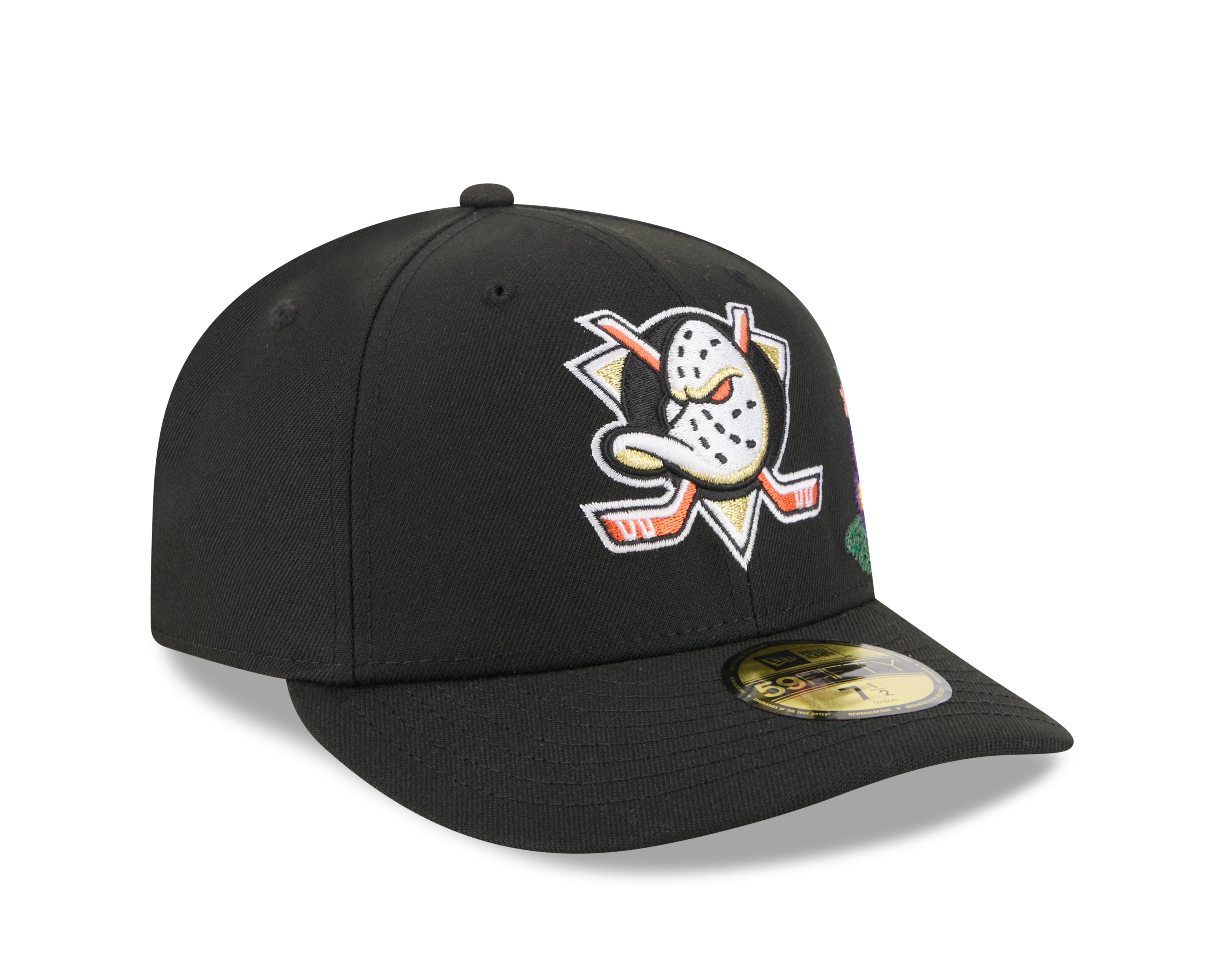 New Era - 59FIFTY Fitted Cap - Anaheim Ducks - TONAL FLORAL - Black - Headz Up 