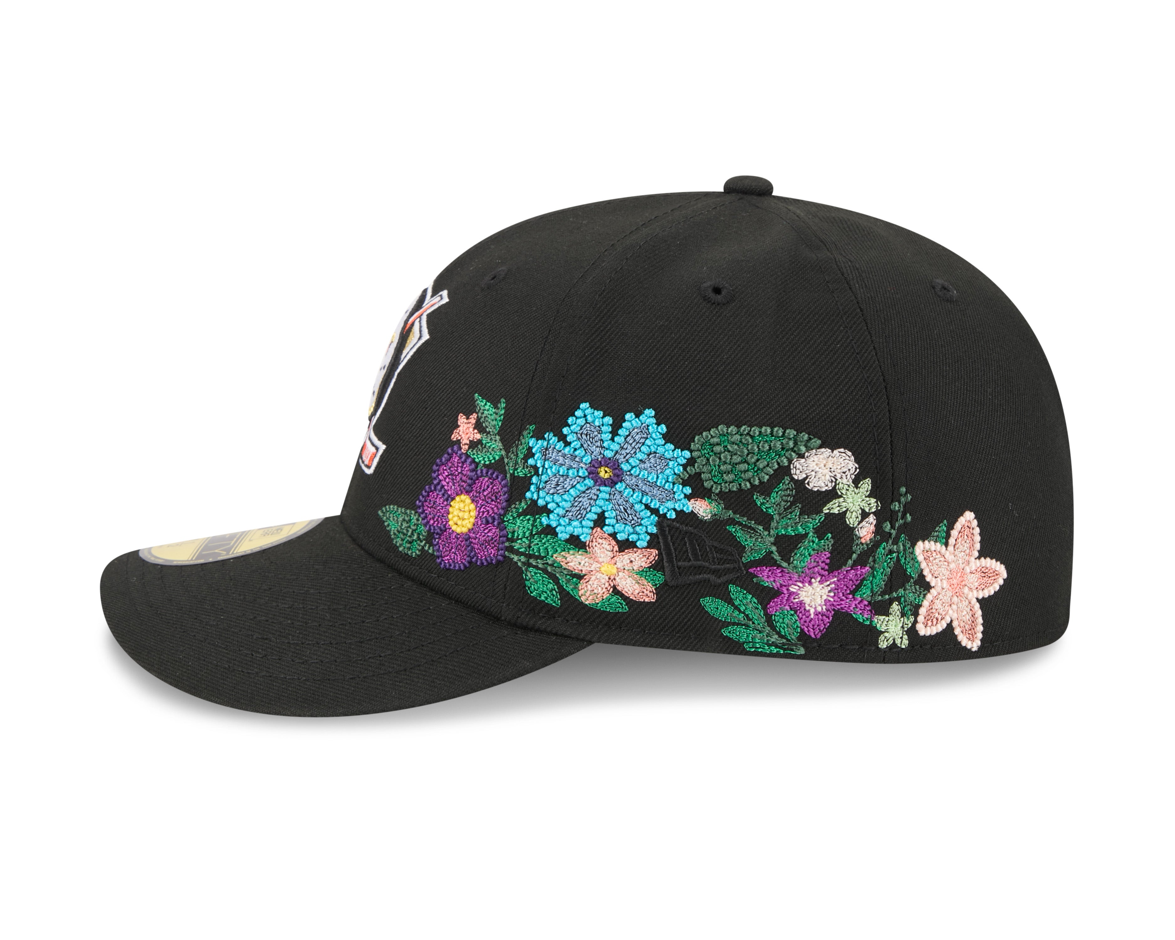 New Era - 59FIFTY Fitted Cap - Anaheim Ducks - TONAL FLORAL - Black - Headz Up 