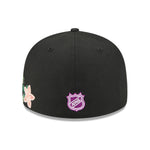New Era - 59FIFTY Fitted Cap - Anaheim Ducks - TONAL FLORAL - Black - Headz Up 