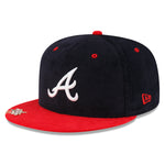 New Era - 59FIFTY Fitted Cap - Atlanta Braves - CLIP CORD - Navy/Red - Headz Up 