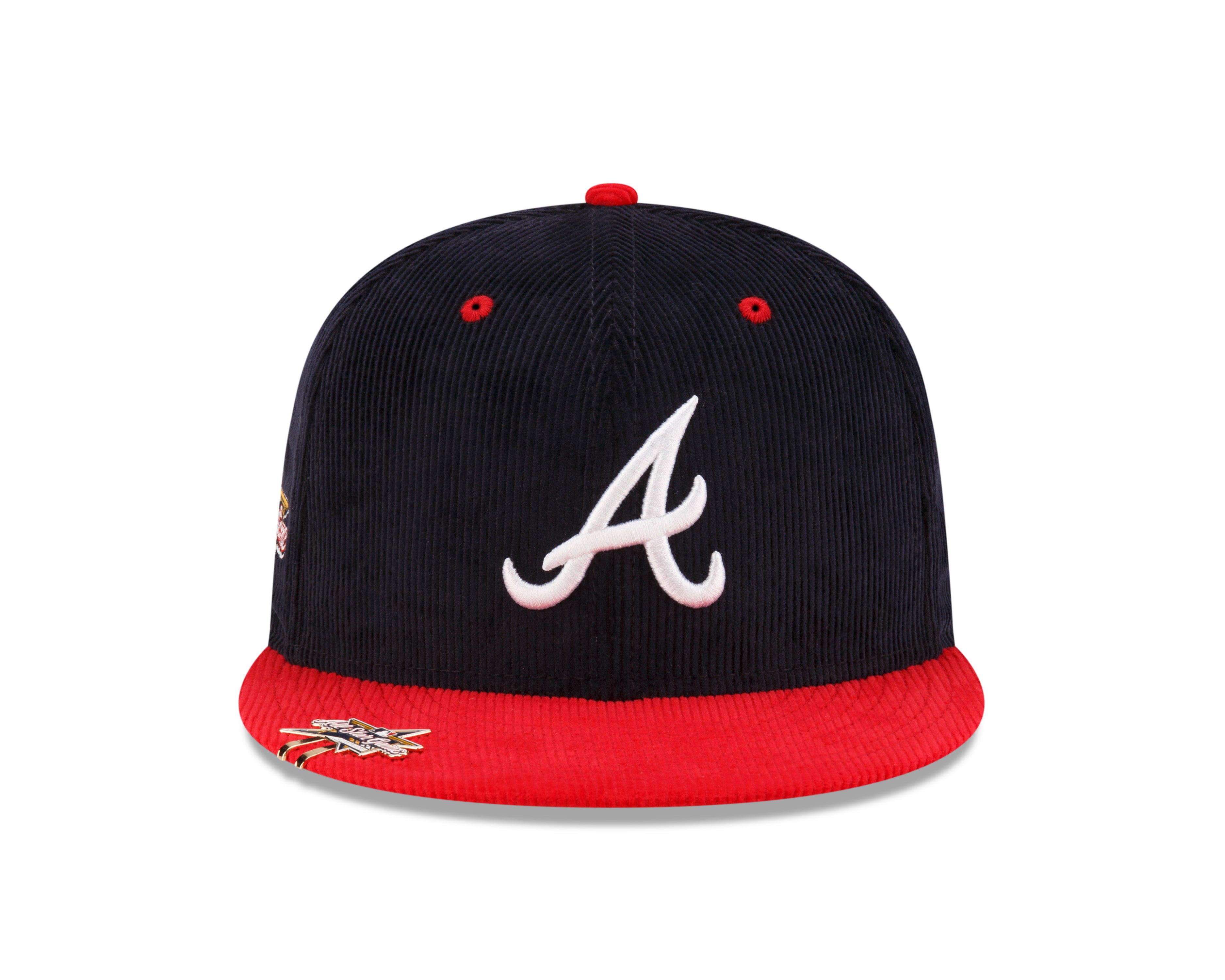 New Era - 59FIFTY Fitted Cap - Atlanta Braves - CLIP CORD - Navy/Red - Headz Up 