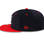 New Era - 59FIFTY Fitted Cap - Atlanta Braves - CLIP CORD - Navy/Red - Headz Up 