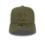 New Era - New York Yankees - League Essentials Trucker Cap - Olive Tonal - Headz Up 